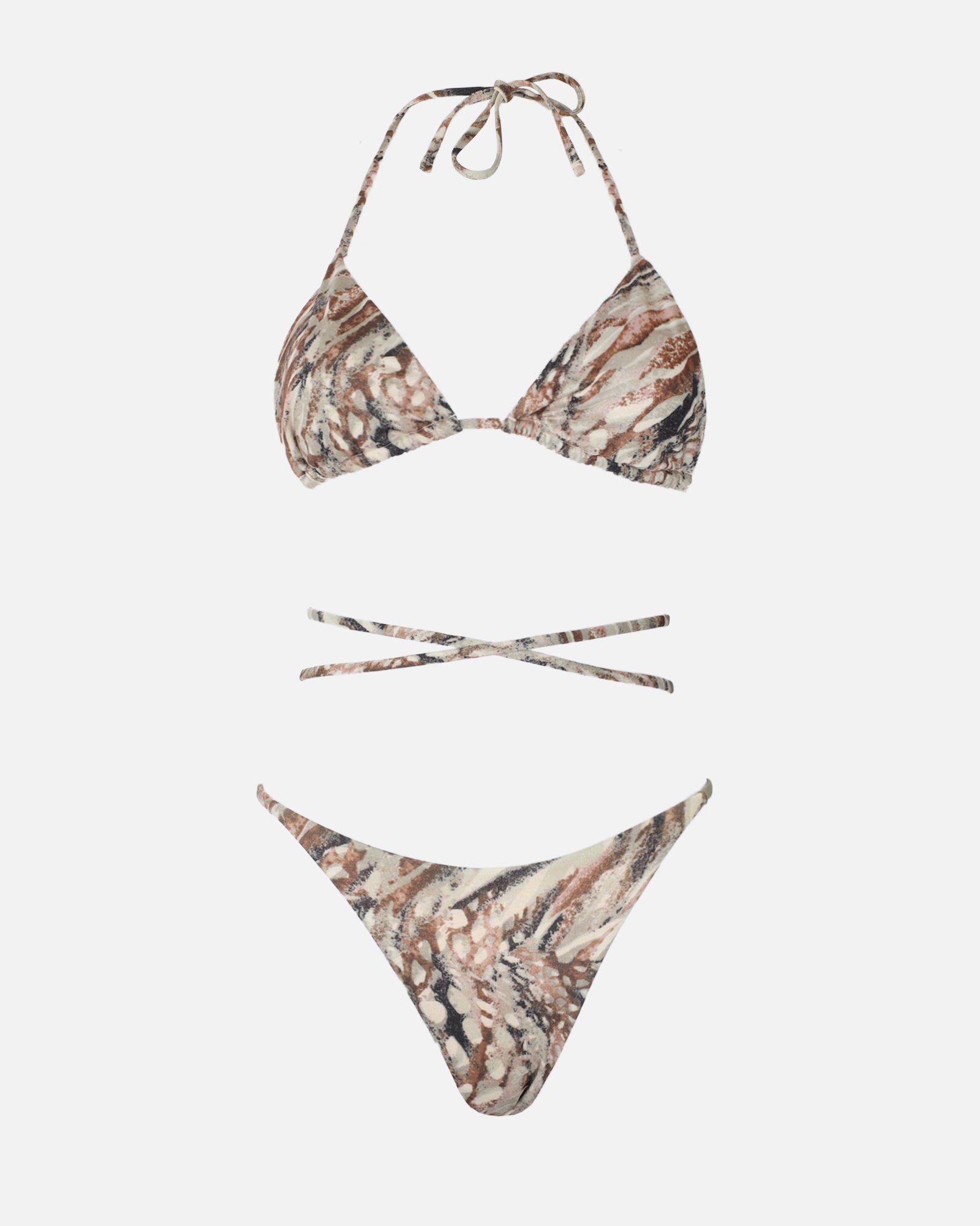 Maui Metallic Camo Bikini Set | SIMMI London