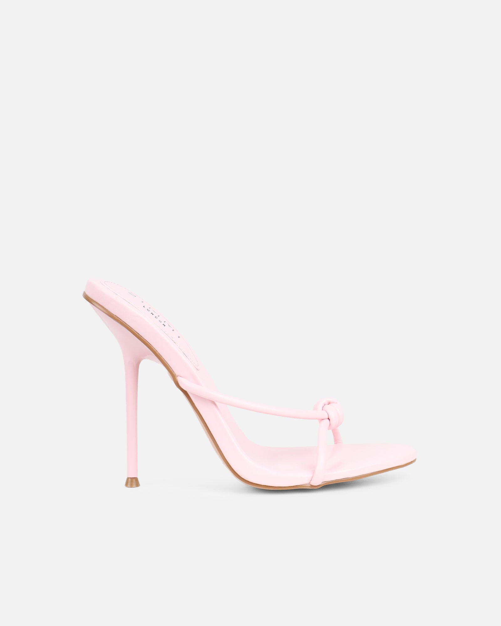 Louna Pink Twist Heeled Sandals | SIMMI London