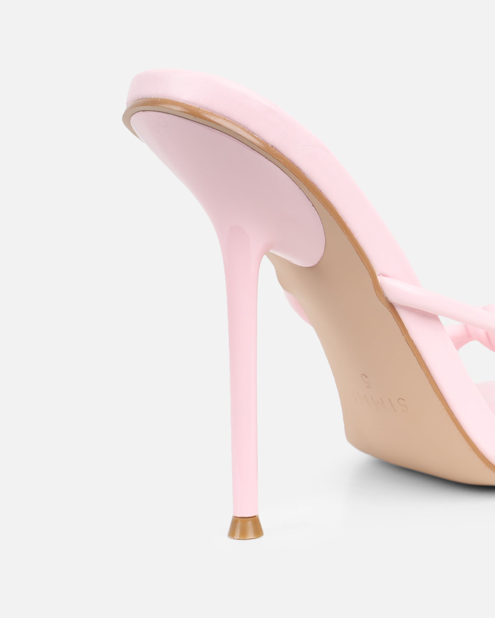 Louna Pink Twist Heeled Sandals | SIMMI London