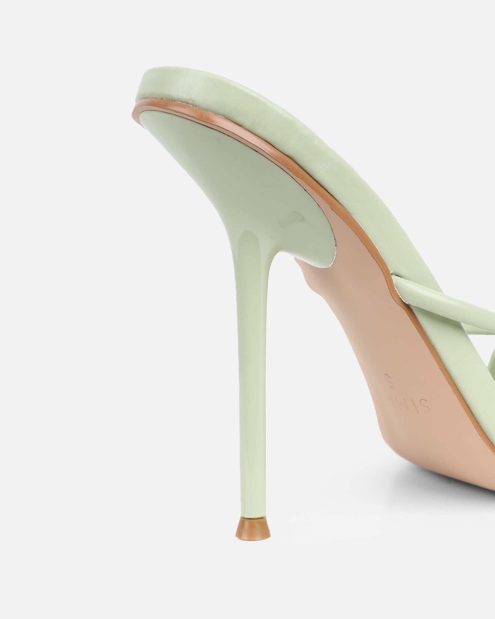 Louna Sage Twist Heeled Sandals | SIMMI London