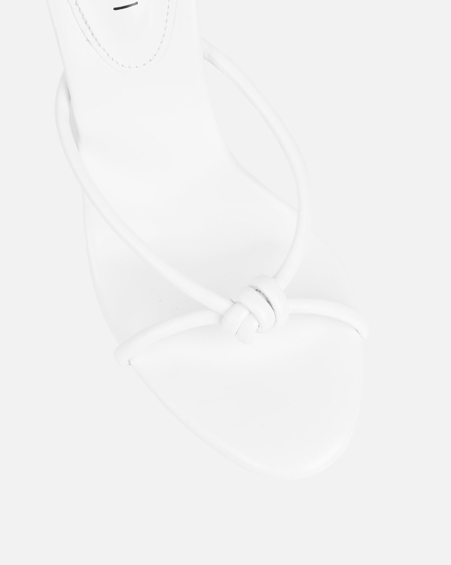 Louna White Twist Heeled Sandals | SIMMI London