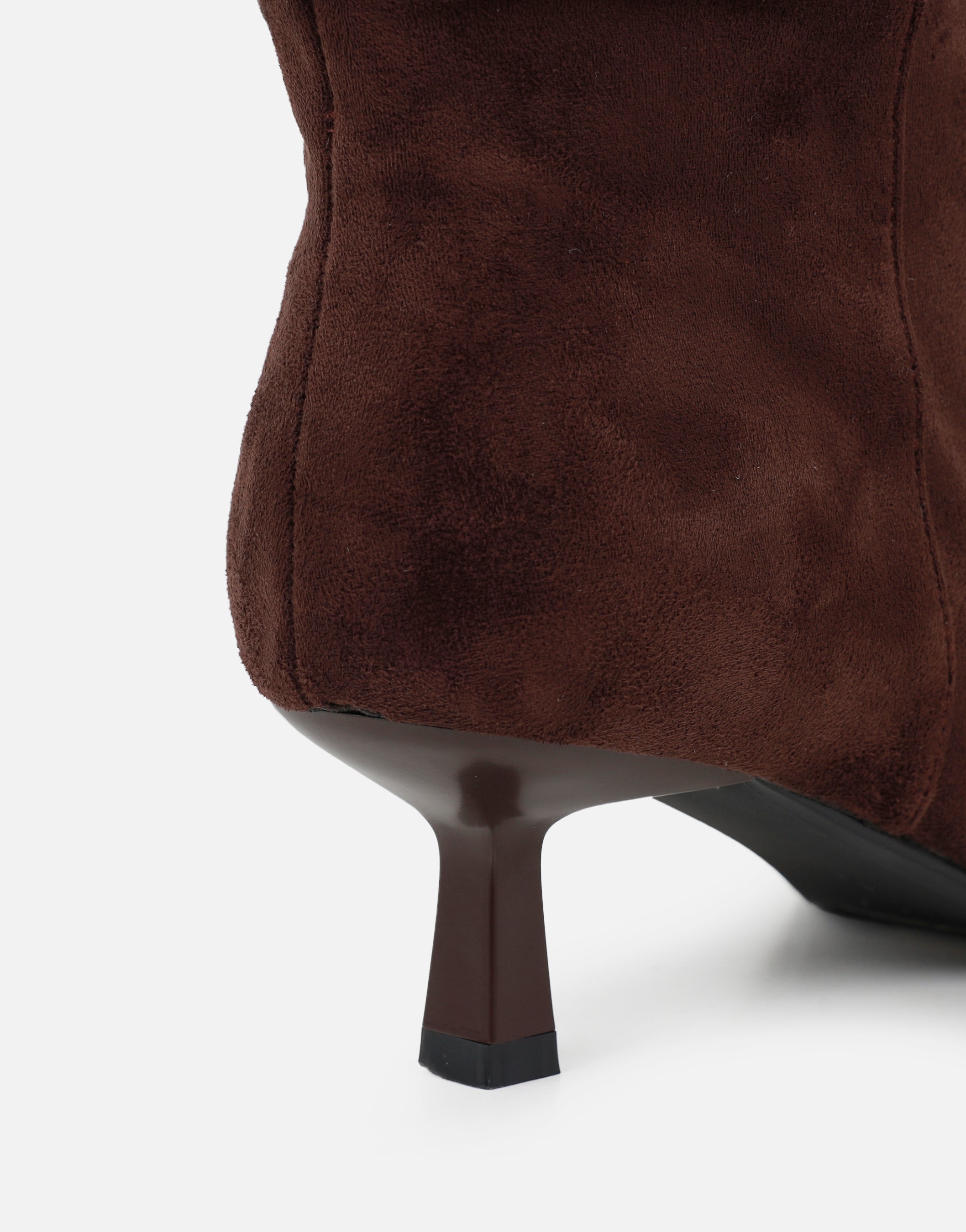 Lammy Brown Suedette Ruched Boots | SIMMI London