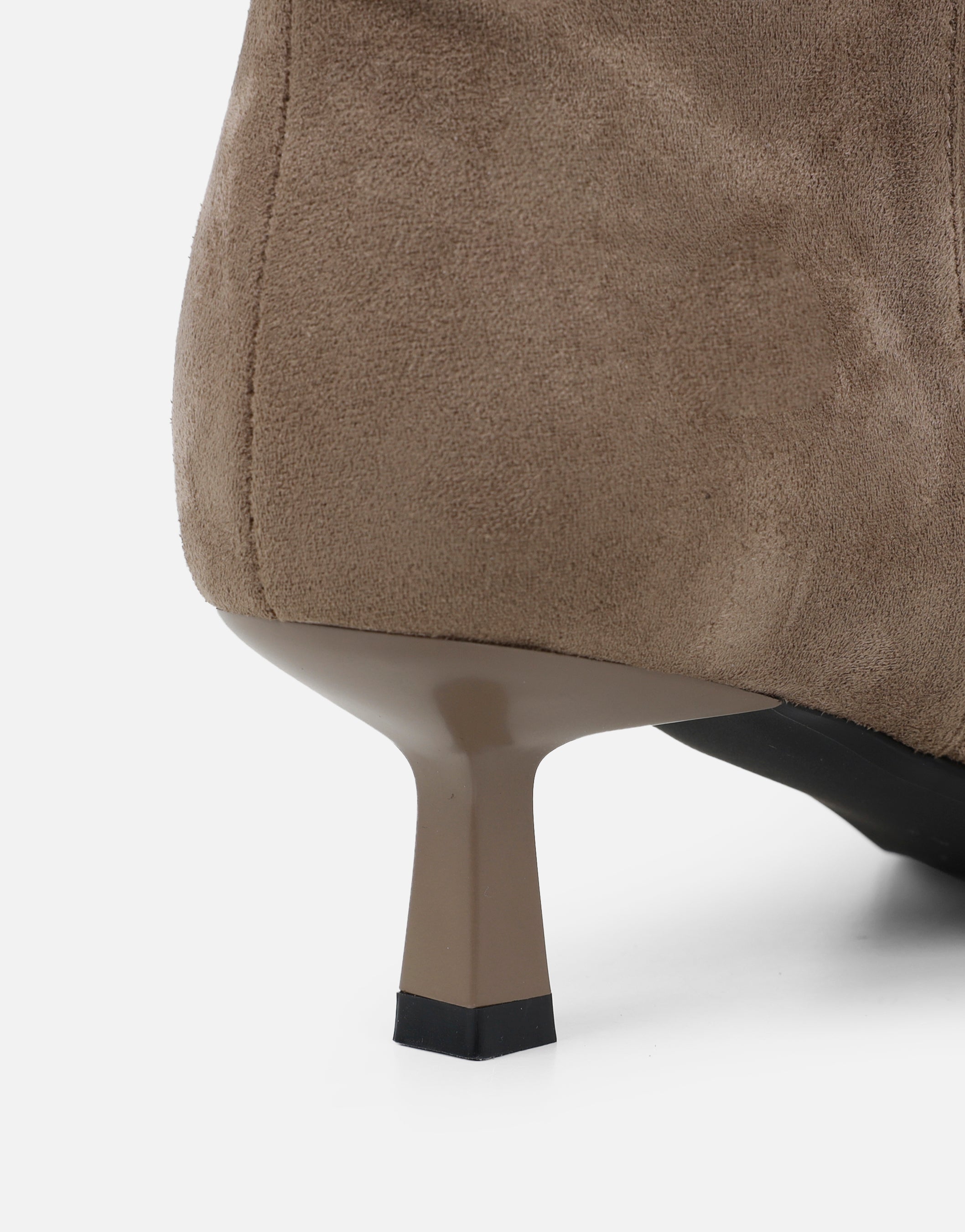 Lammy Taupe Suedette Ruched Boots | SIMMI London