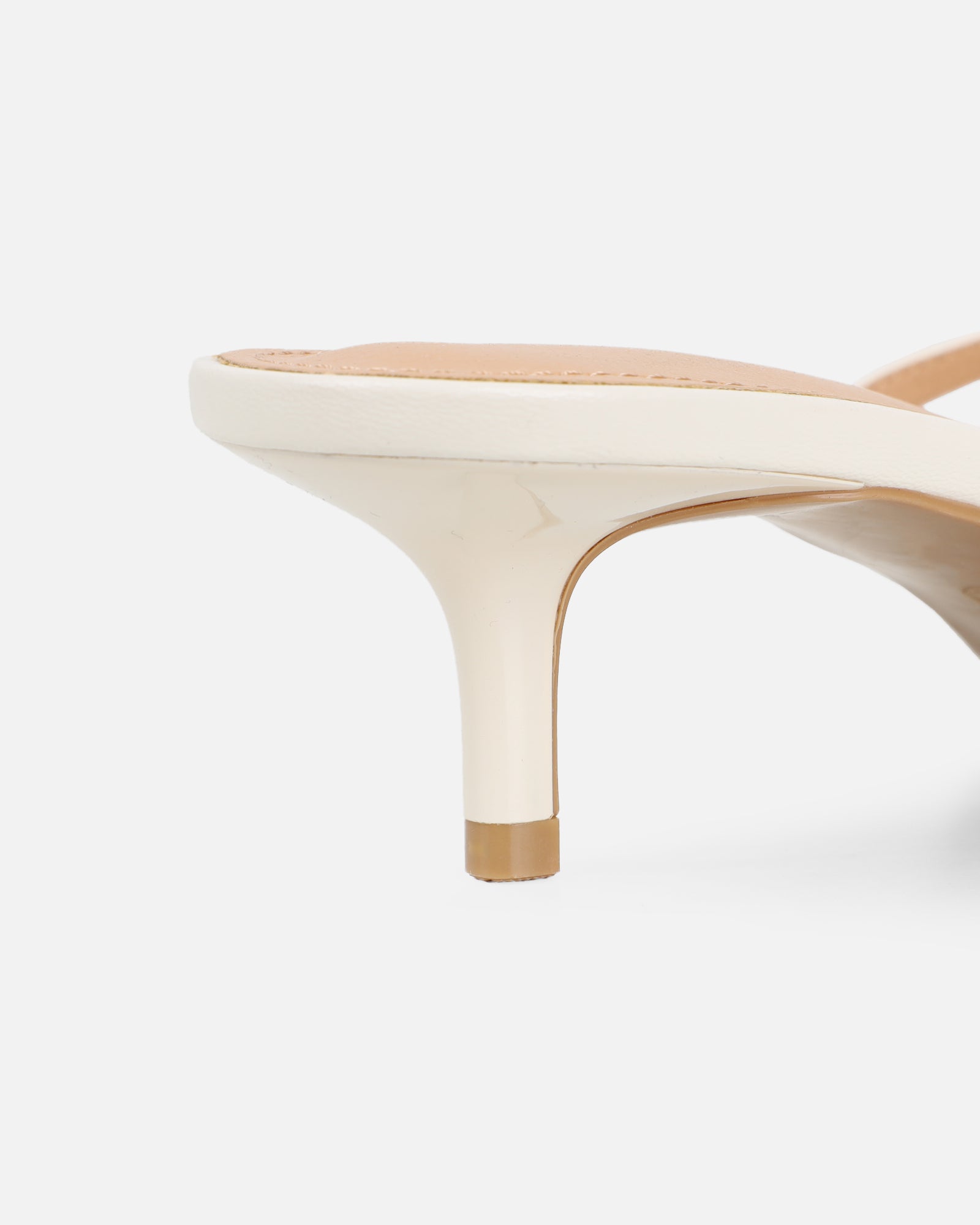 Laura Stone Toe Thong Kitten Heeled Sandals | SIMMI London