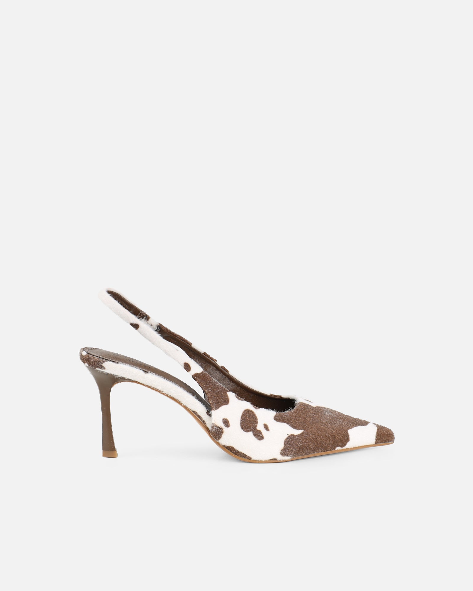 Liorra Cow Print Slingback Court Shoes | SIMMI London