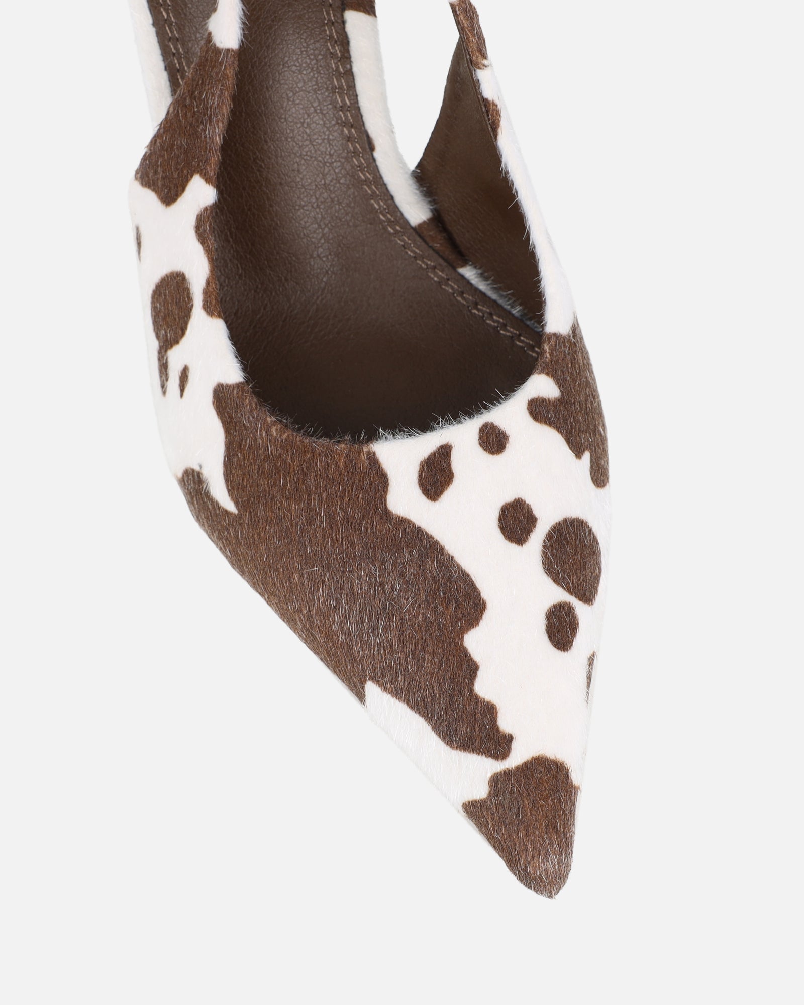 Liorra Cow Print Slingback Court Shoes | SIMMI London