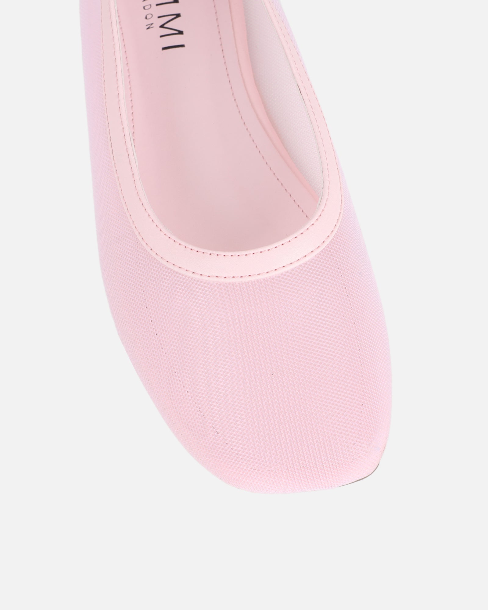 Luanne Pink Mesh Ballerina Flats | SIMMI London