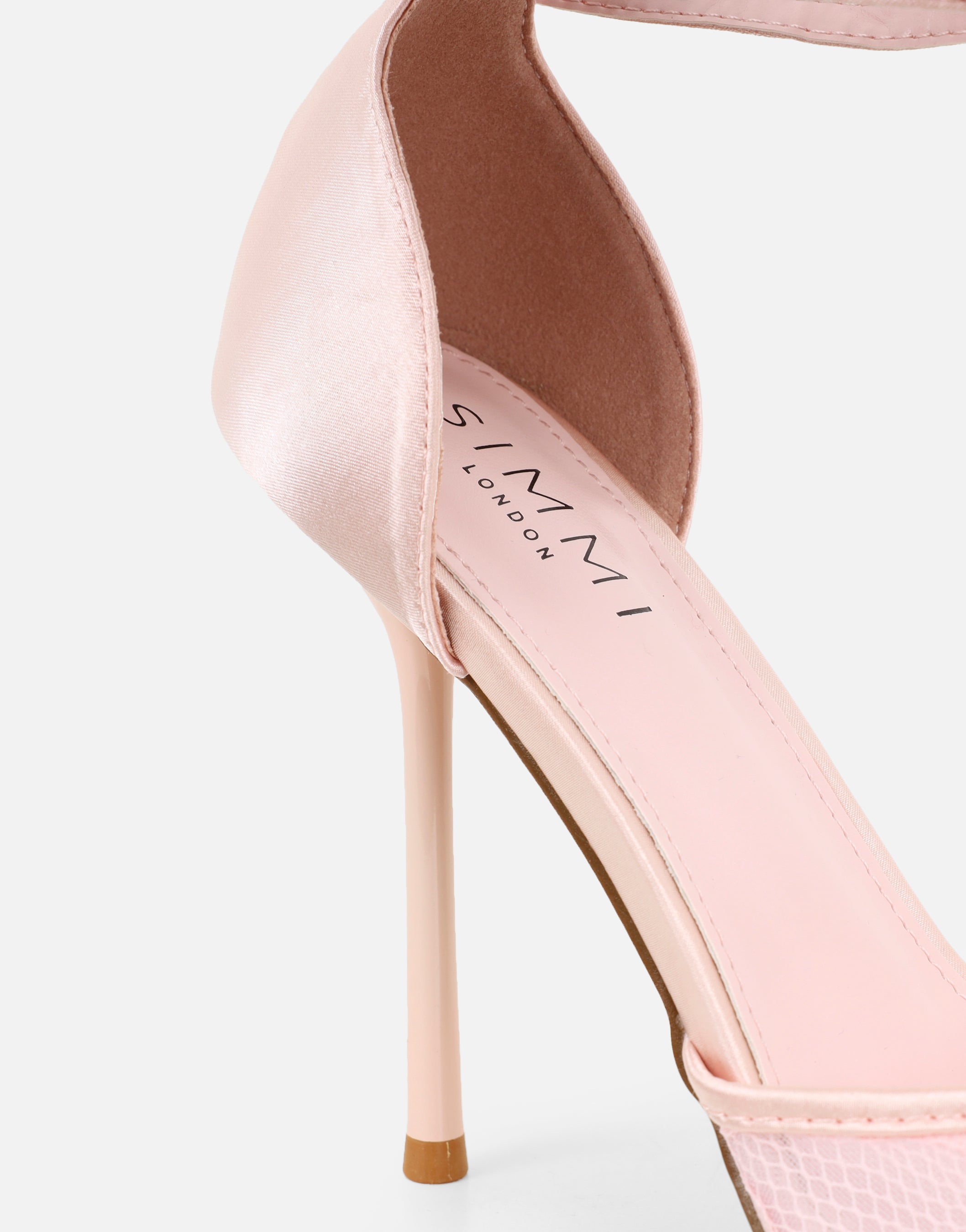 Deena Blush Lace Court Shoes | SIMMI London