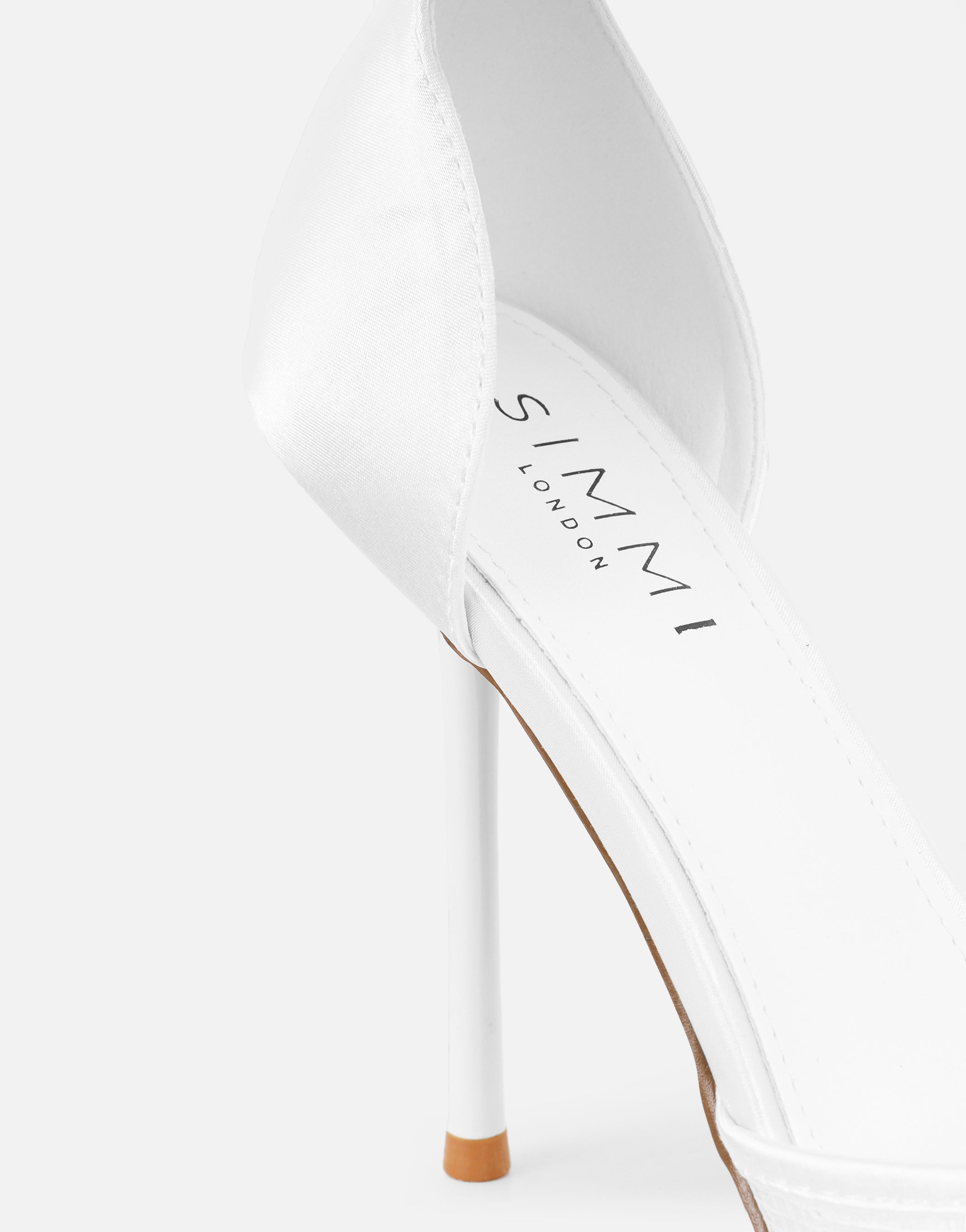 Deena White Lace Court Shoes | SIMMI London