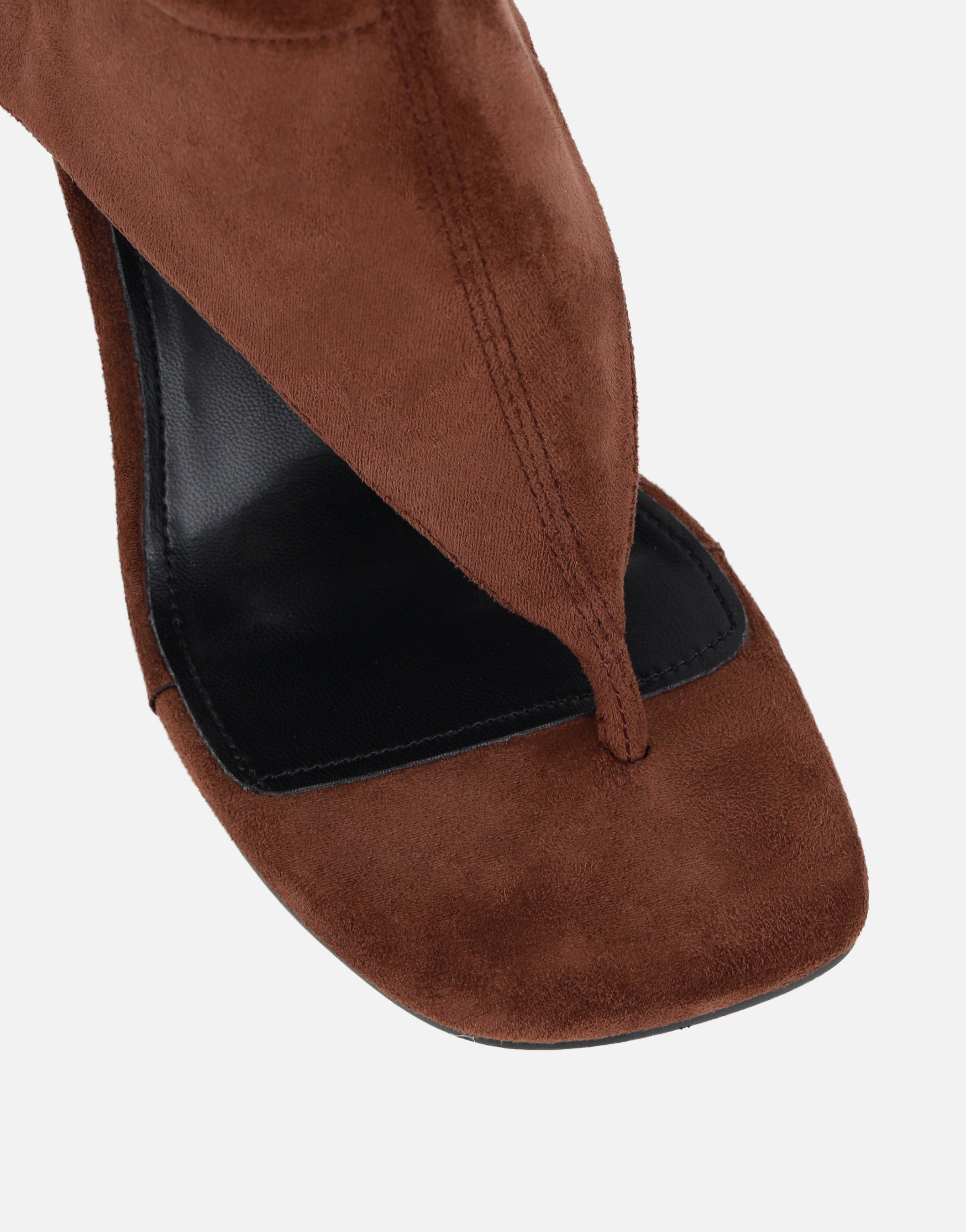 Marina Brown Suedette High Boots | SIMMI London