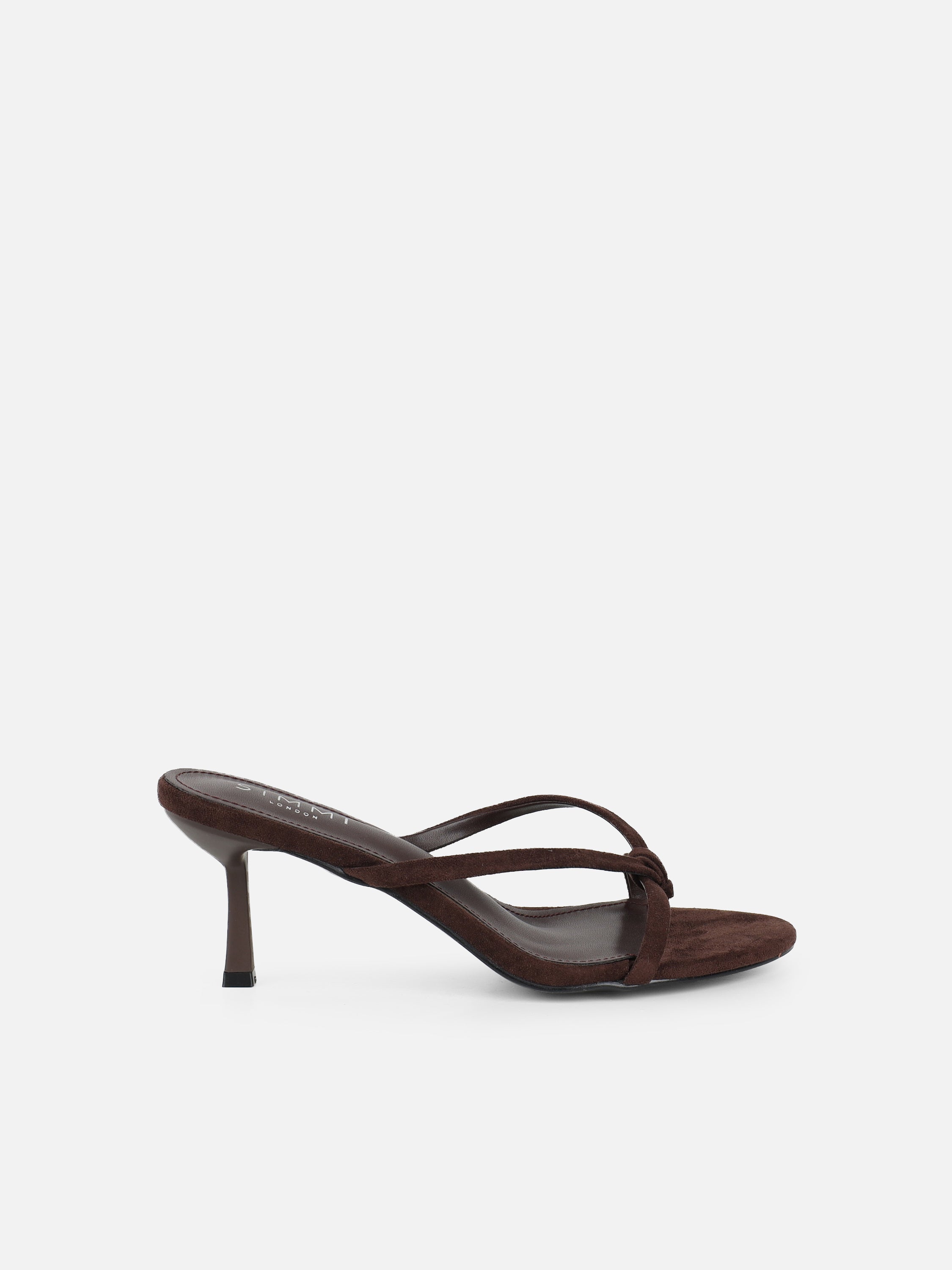 Jesse Brown Suede Knot Detail Heeled Sandals | SIMMI London