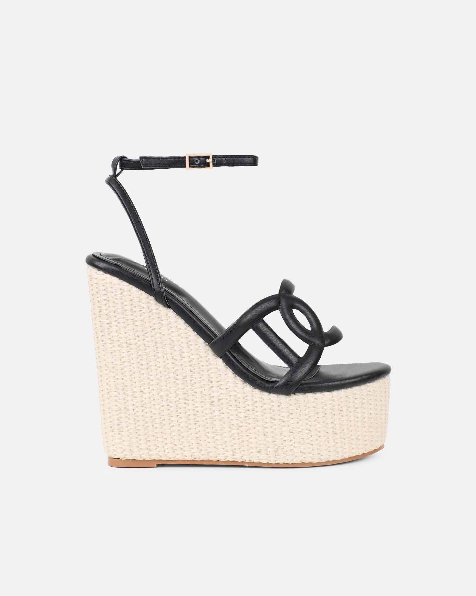 Martha Black Espadrille Wedges | SIMMI London