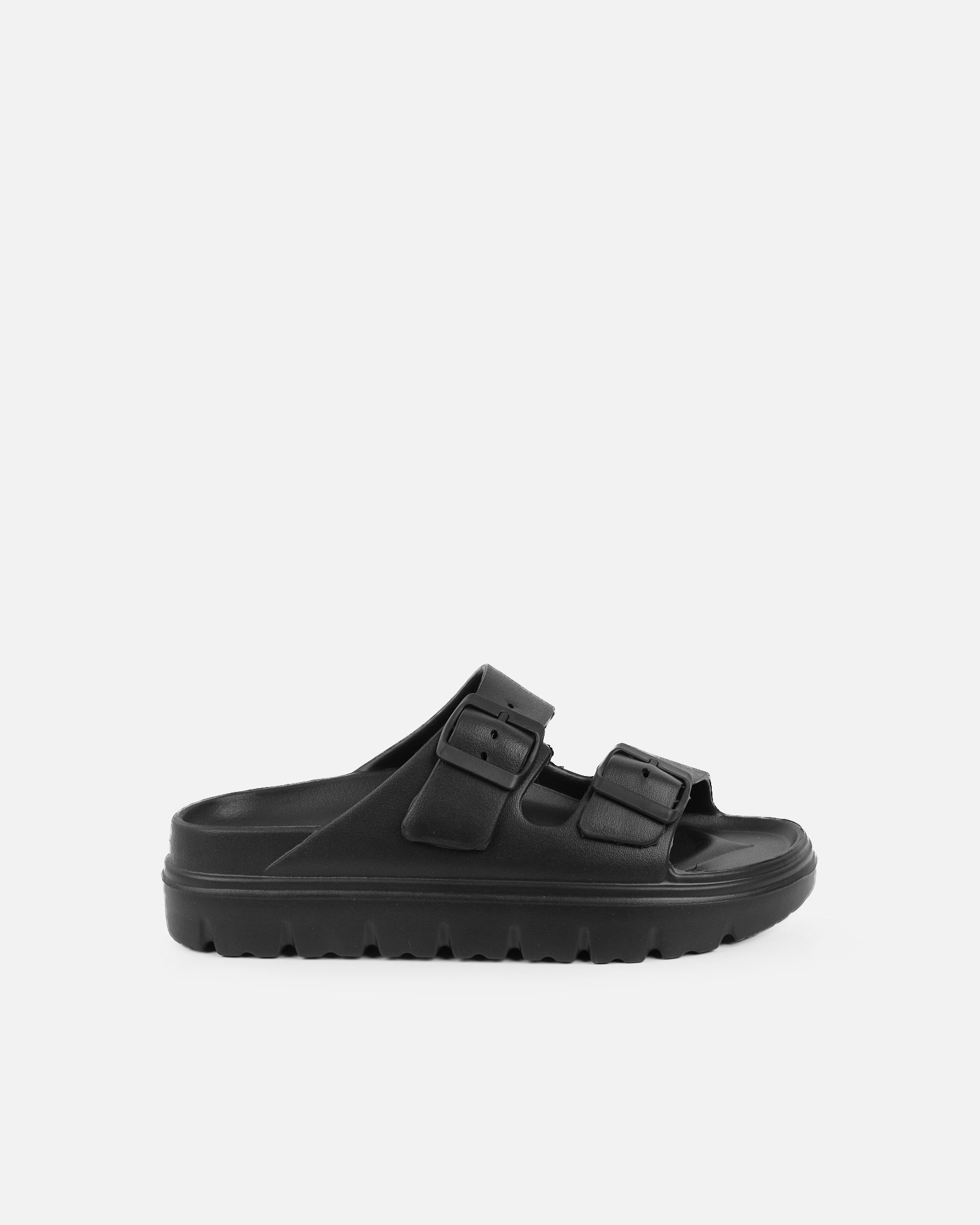 Ness Black EVA Slip on Footbed Slides | SIMMI London