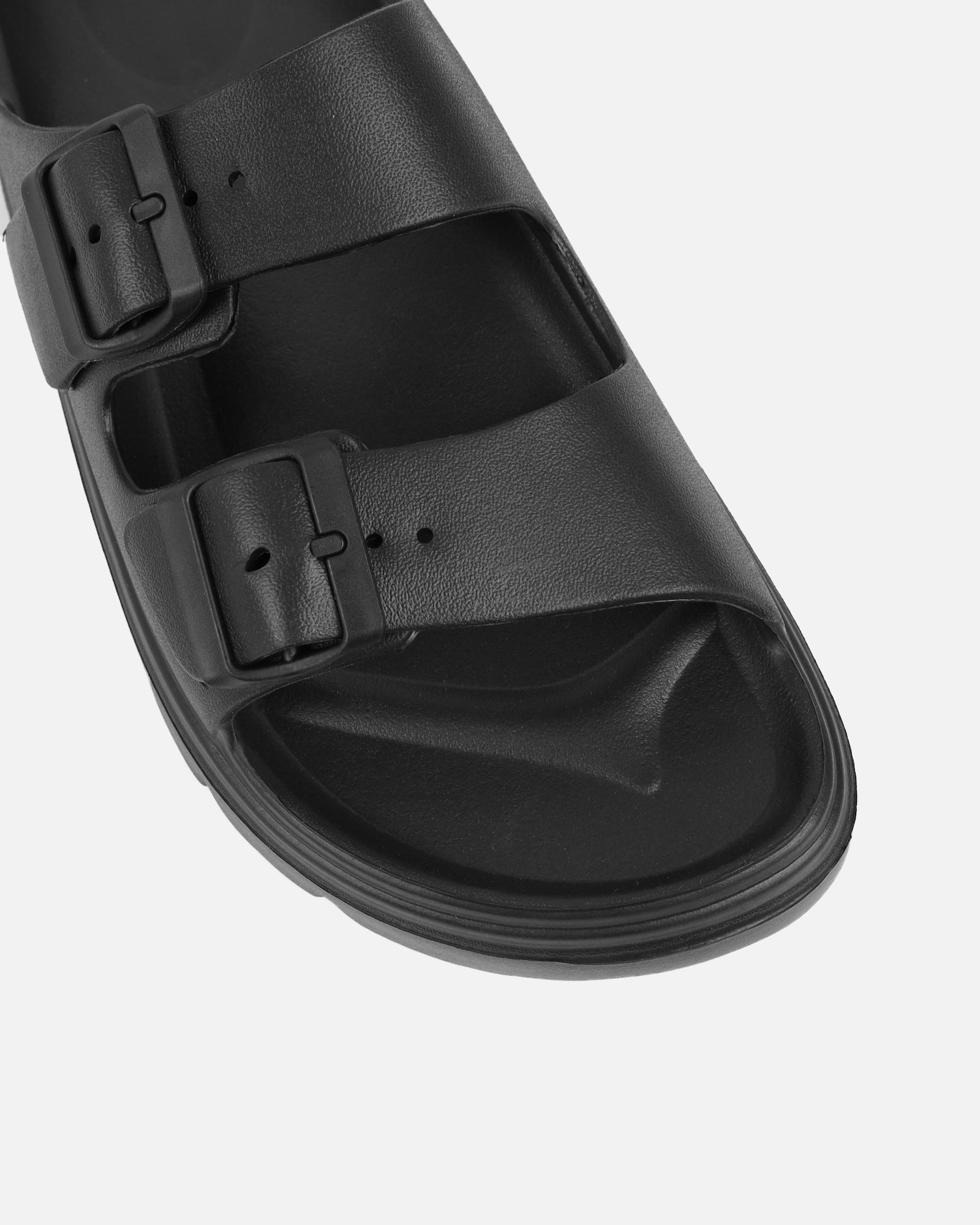 Ness Black EVA Slip on Footbed Slides | SIMMI London