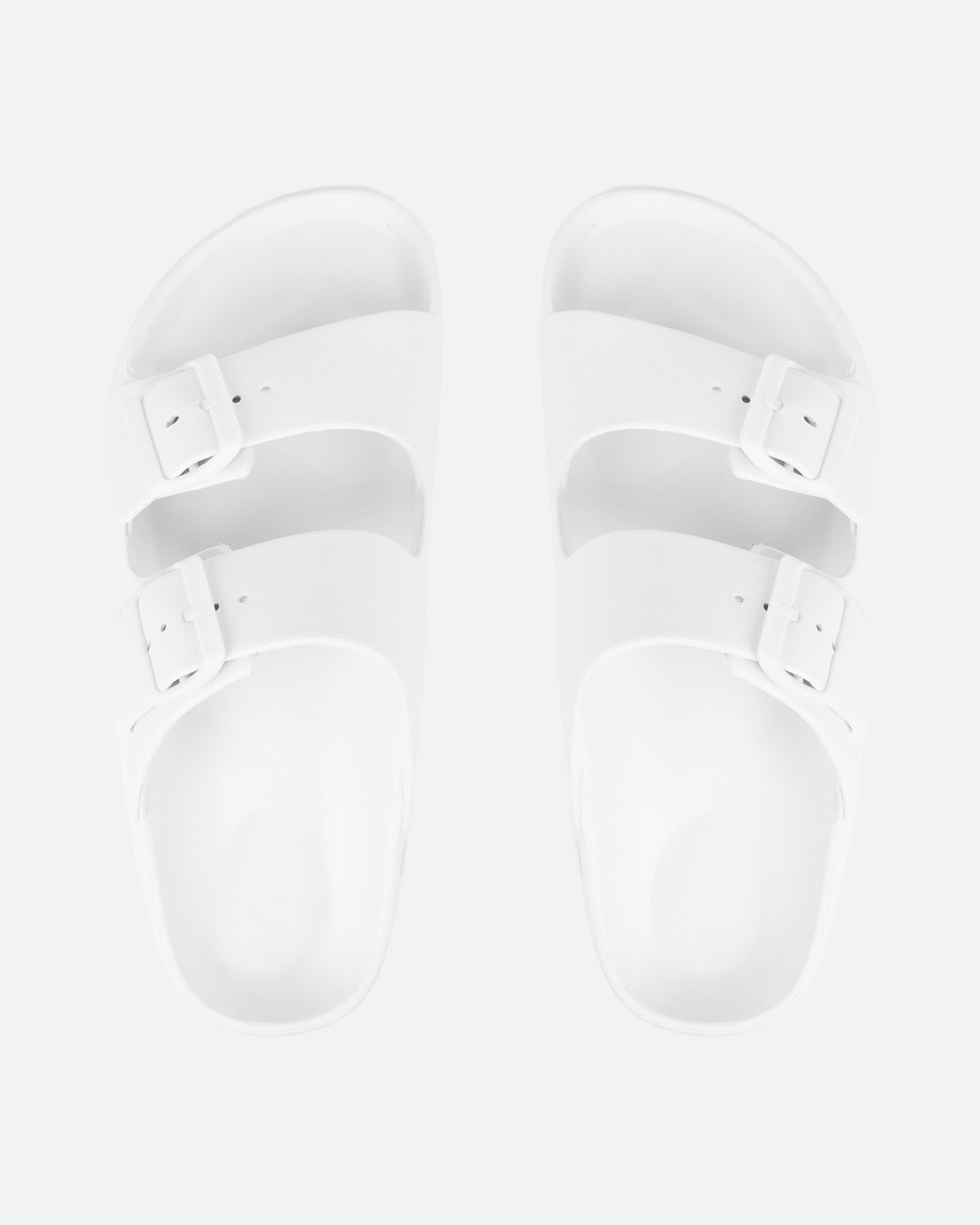 Ness White EVA Slip on Footbed Slides | SIMMI London