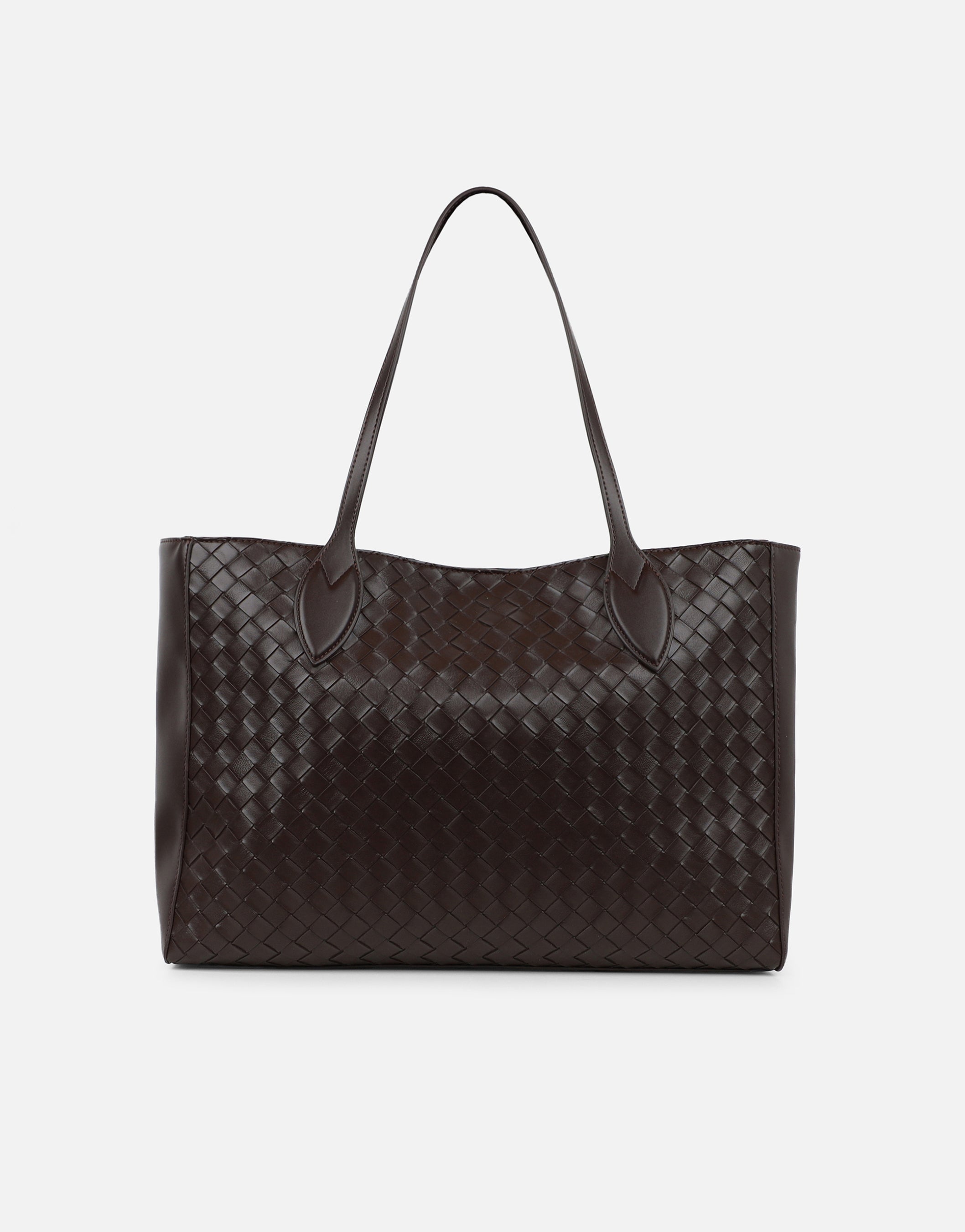 Nymeria Woven Brown Handbag | SIMMI London