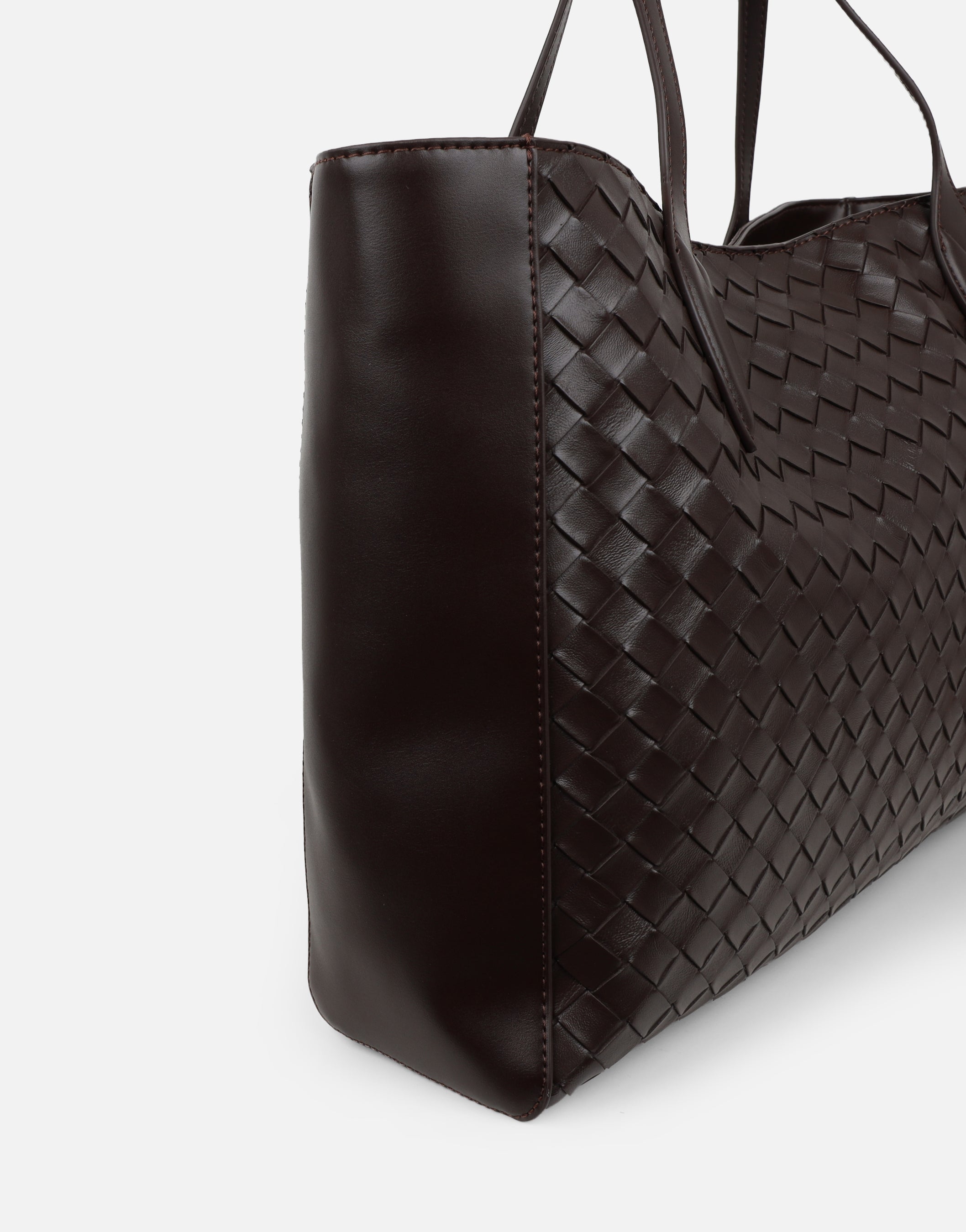 Nymeria Woven Brown Handbag | SIMMI London