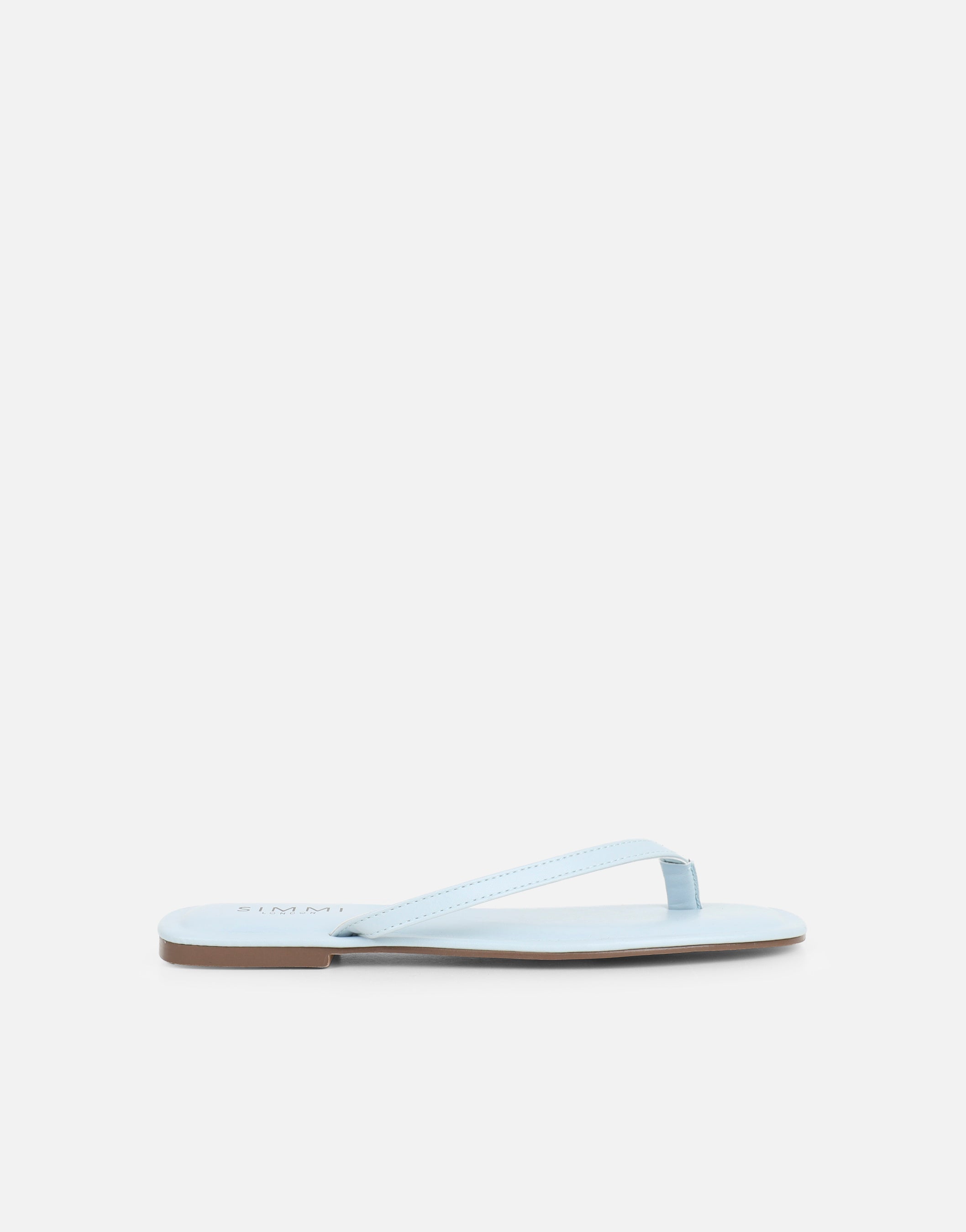 Kima Blue Flat Sandals | SIMMI London