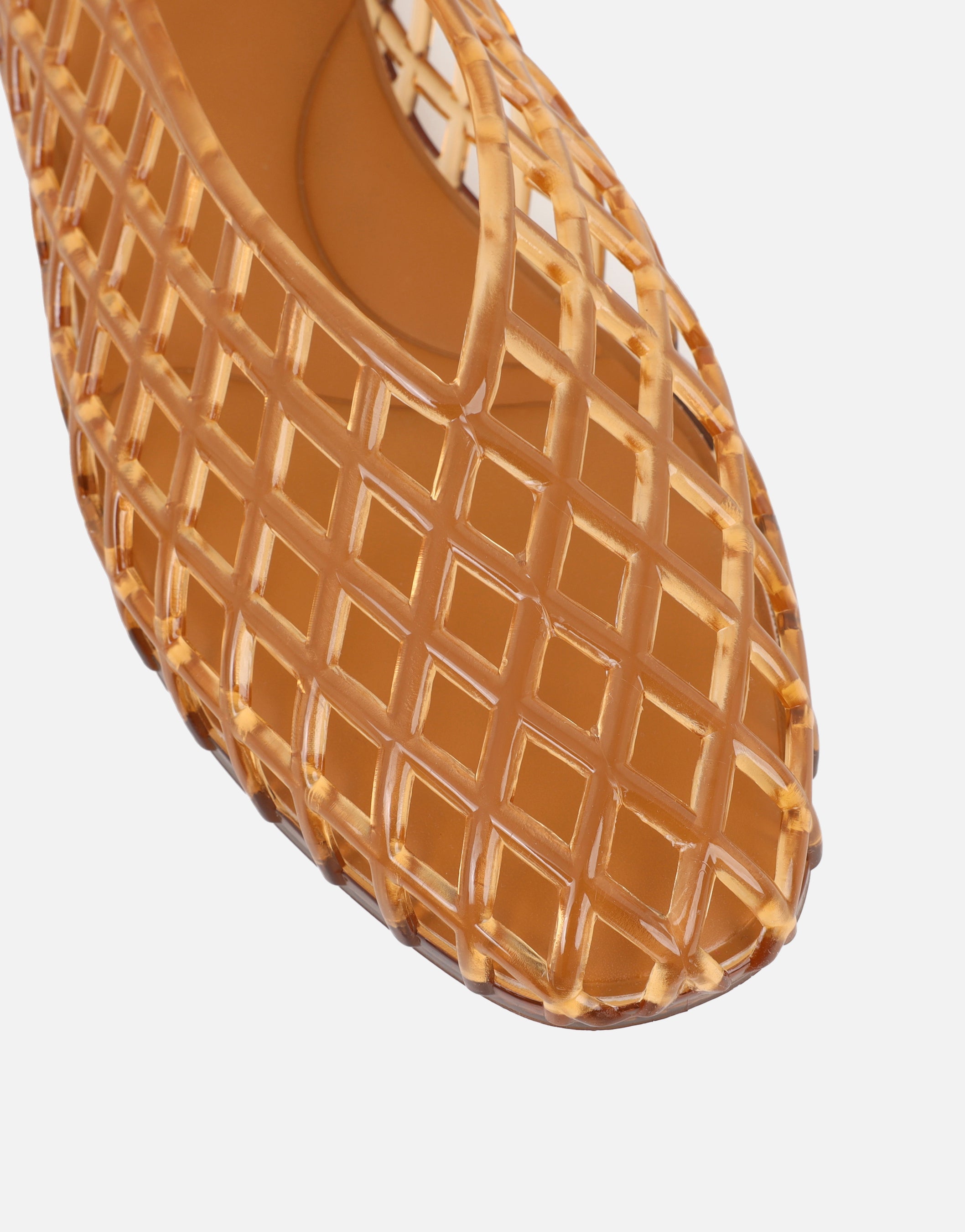 Rocha Bronze Mesh Ballerina Flats | SIMMI London