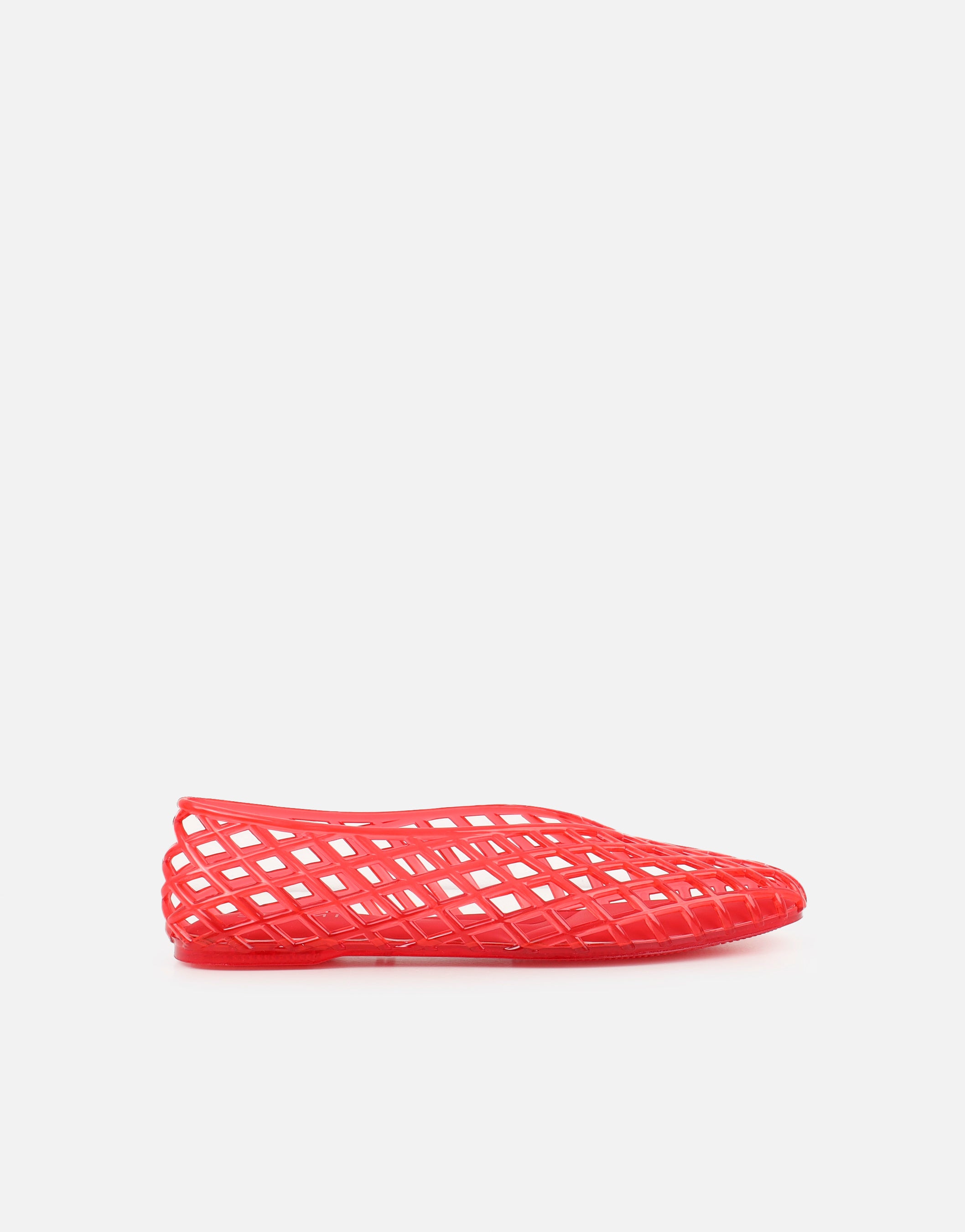 Rocha Red Mesh Ballerina Flats | SIMMI London
