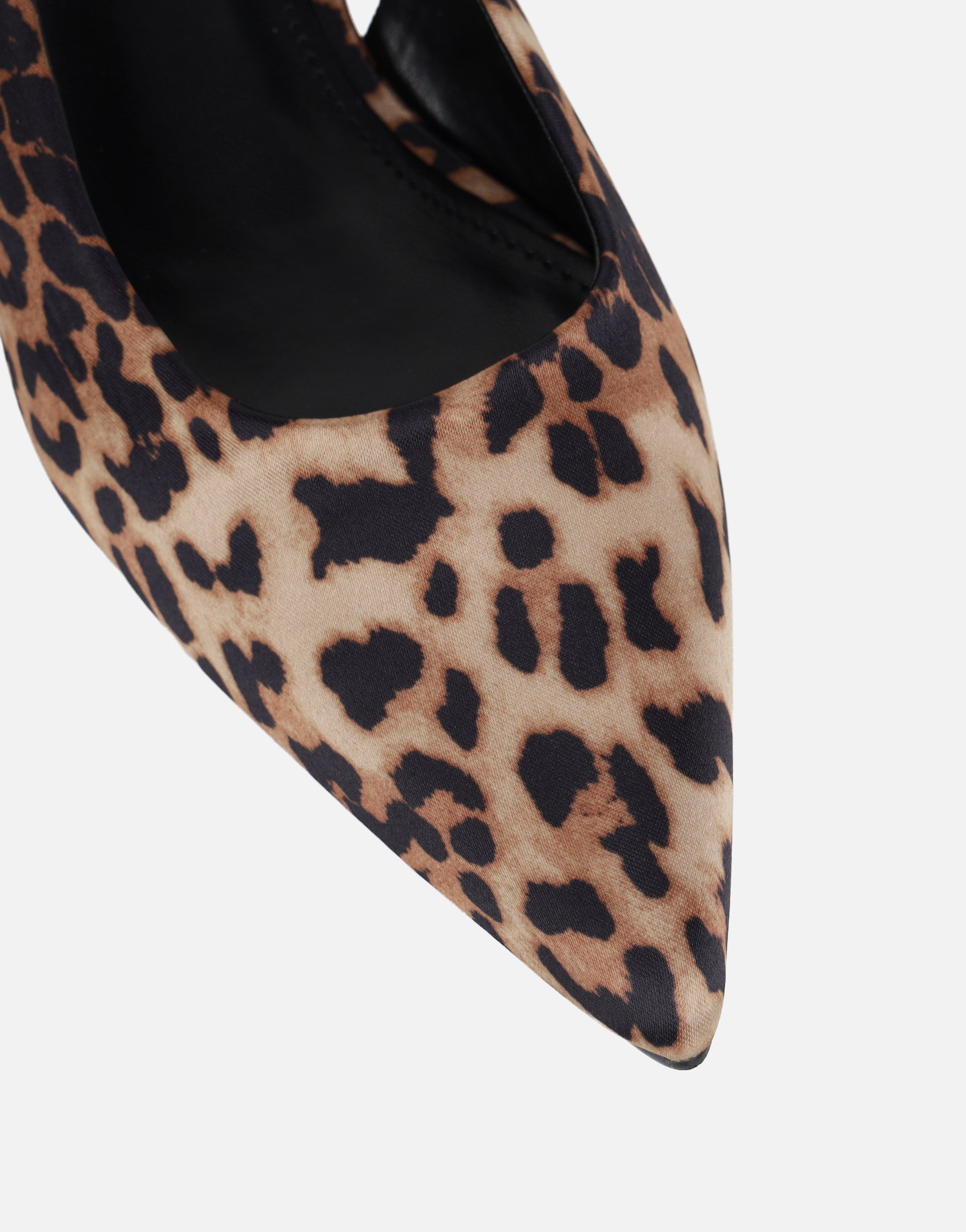 Rosalind Leopard Kitten Heel Slingback Shoes