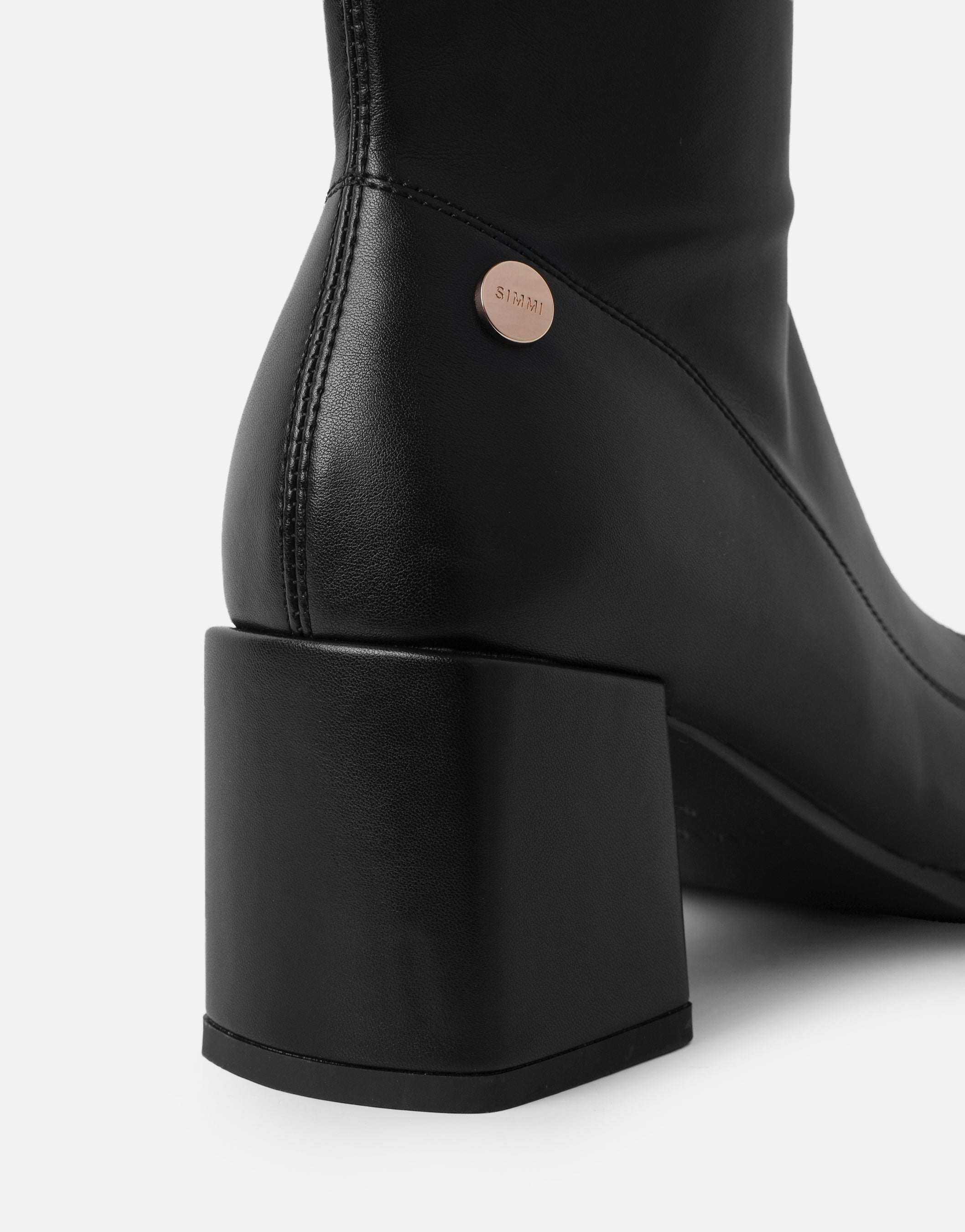 Lizzie Black Knee High Boots | SIMMI London