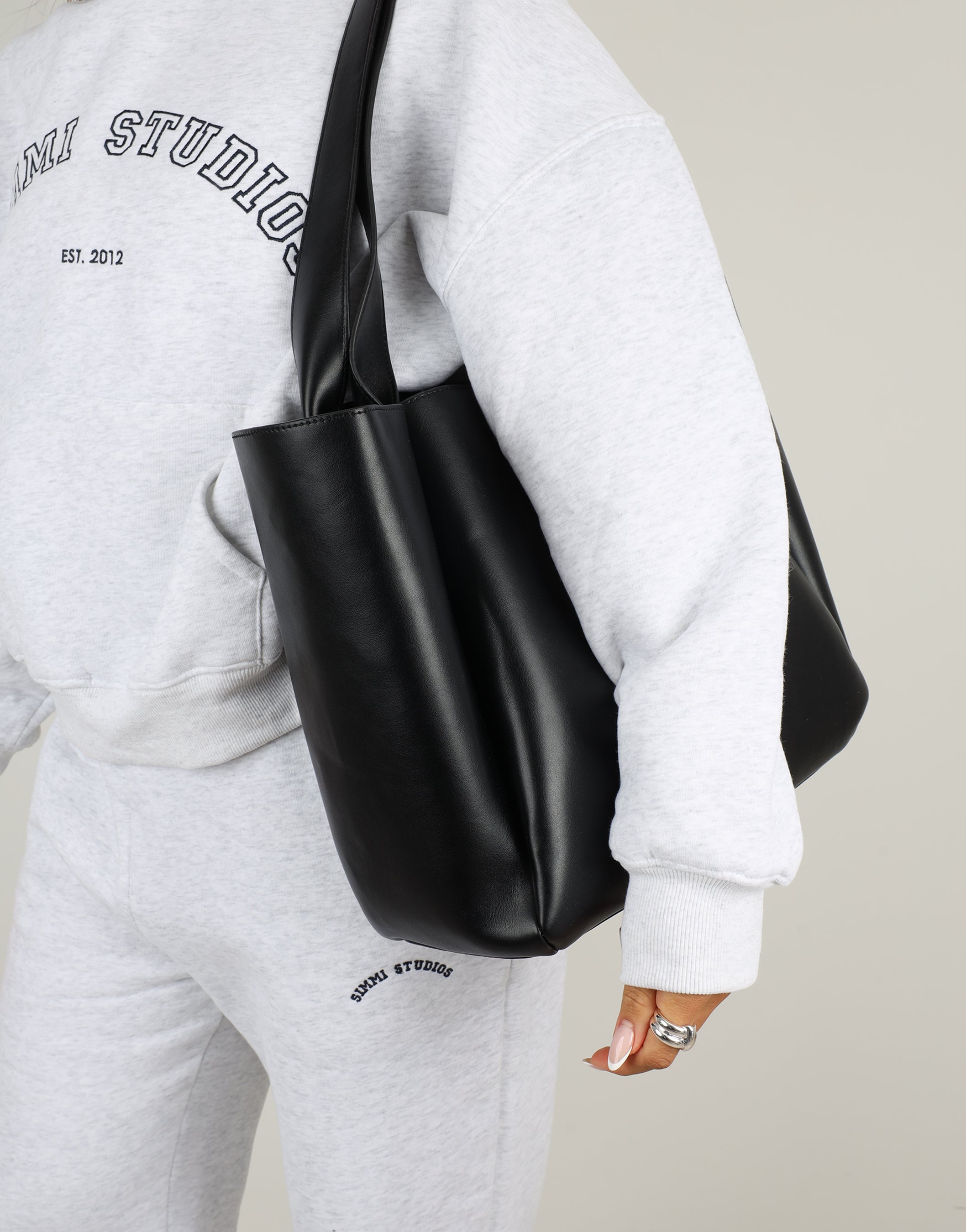 Sally Black Large Tote Bag | SIMMI London