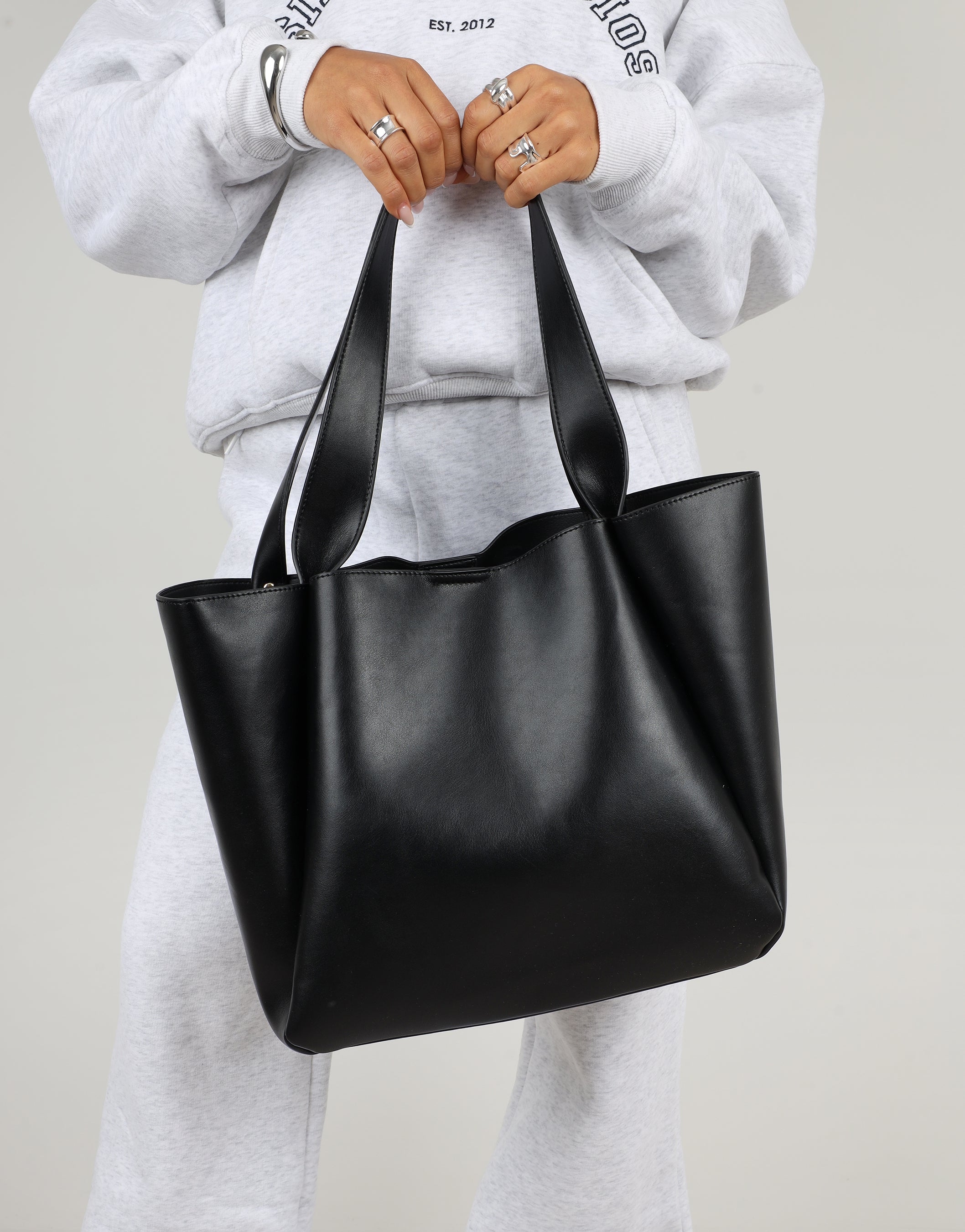 Sally Black Large Tote Bag | SIMMI London