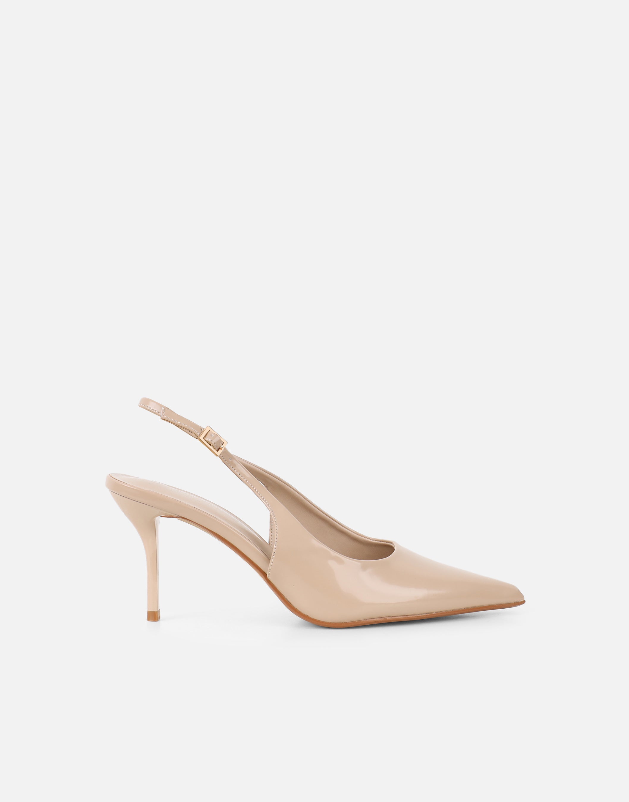 Samaya Nude Slingback Court Shoes | SIMMI London