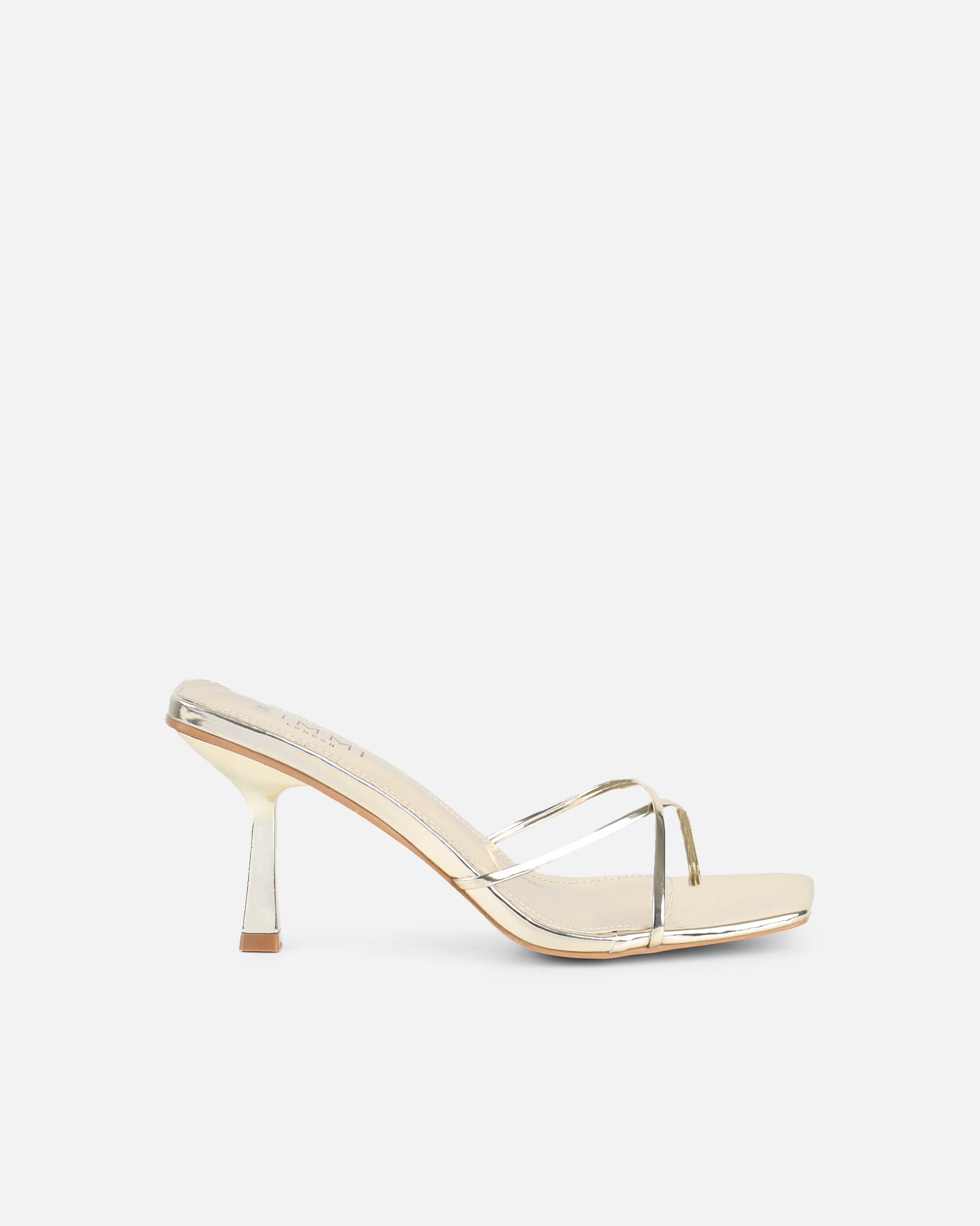 Sameel Gold Mirror Mules | SIMMI London