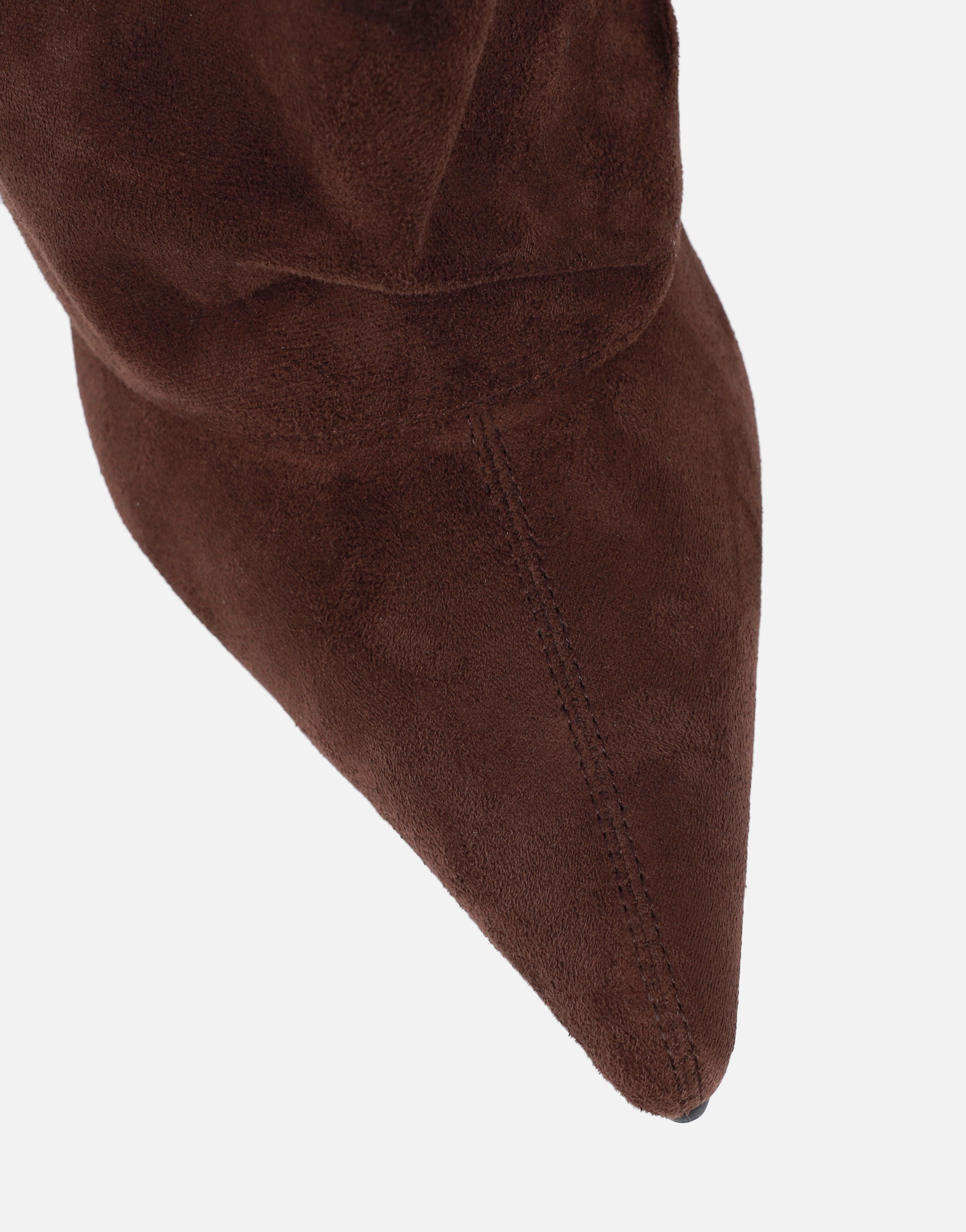 Shadi Brown Suedette High Boots | SIMMI London