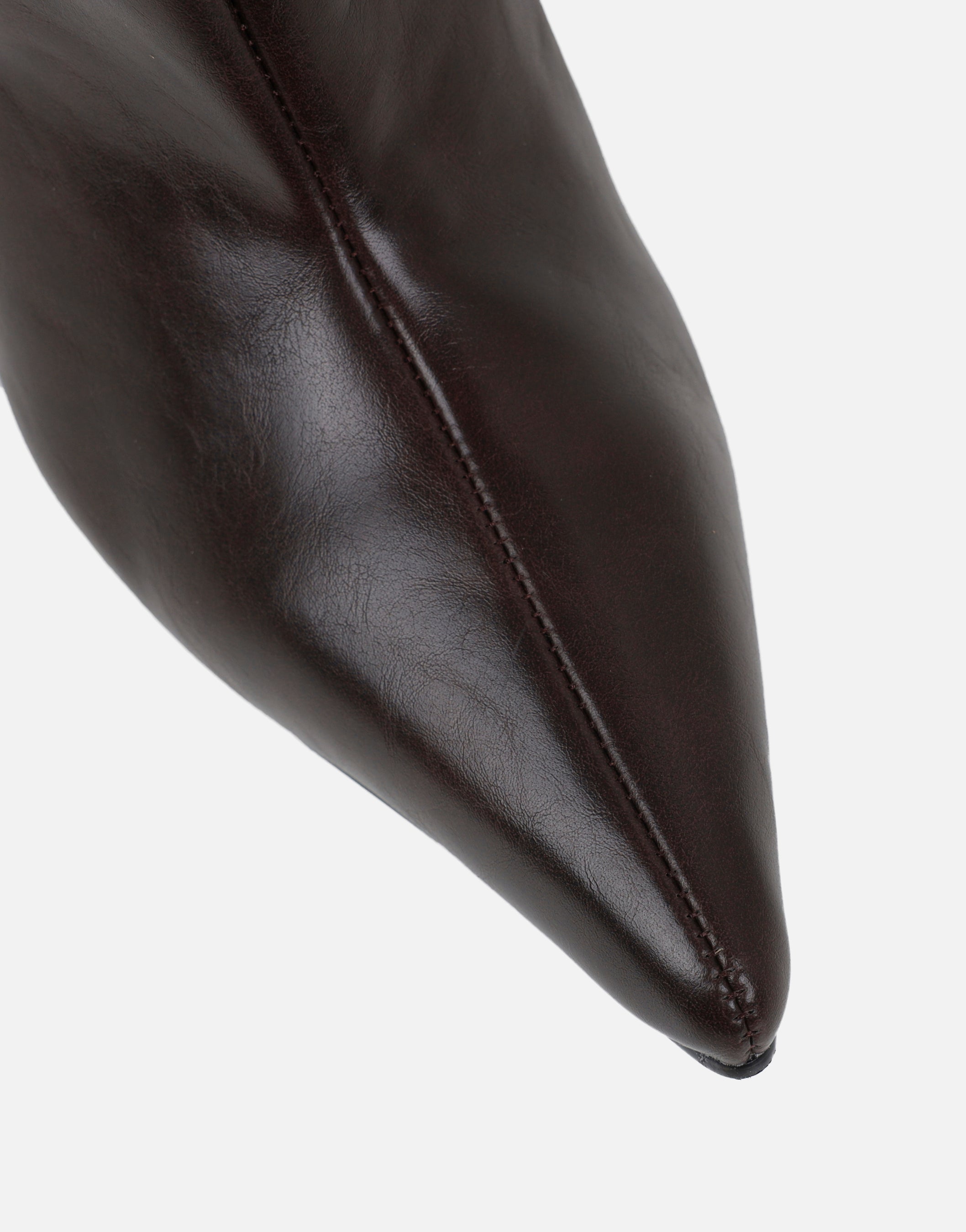 Salma Brown Knee High Heeled Boots | SIMMI London