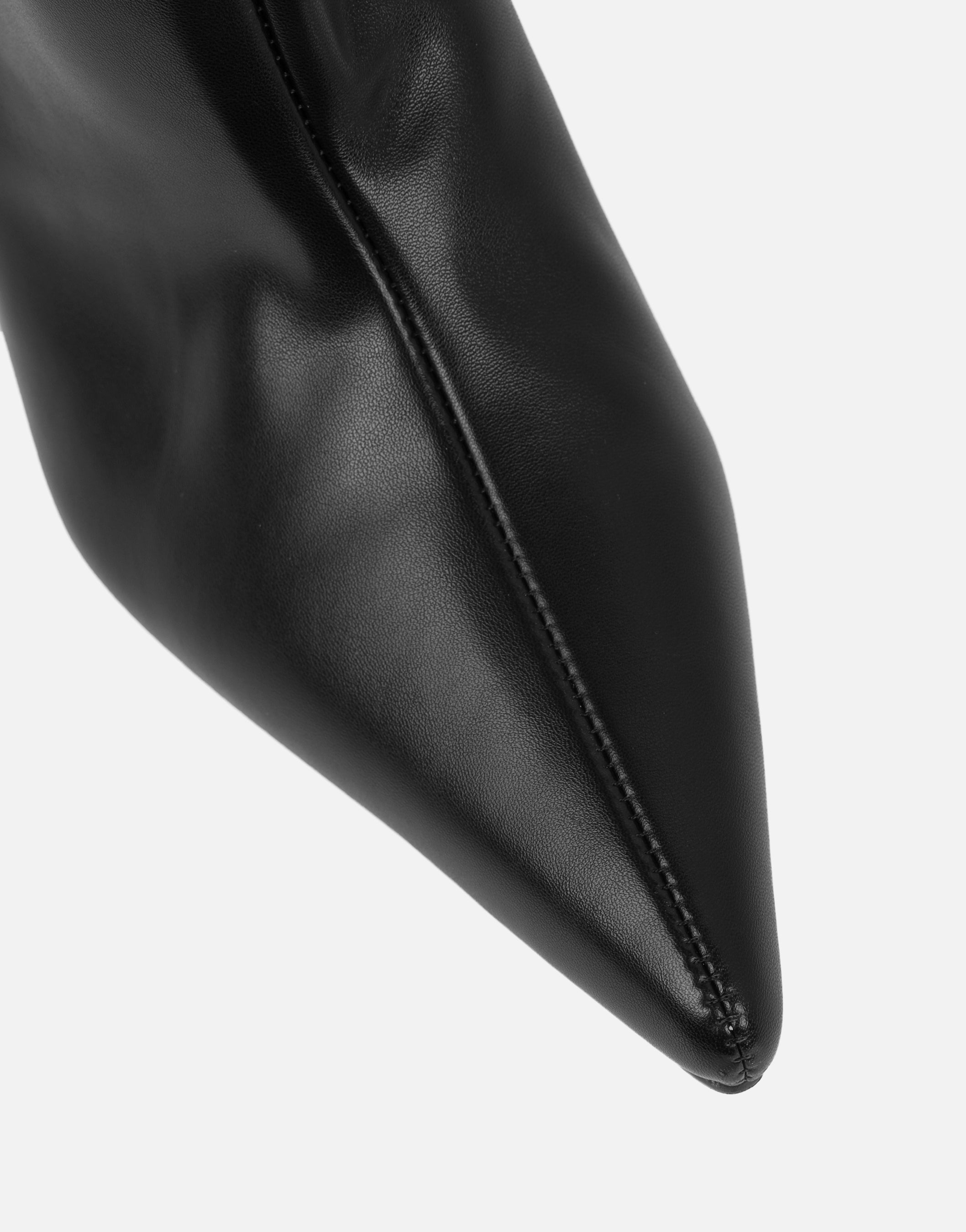 Serenity Black Ruched High Boots | SIMMI London