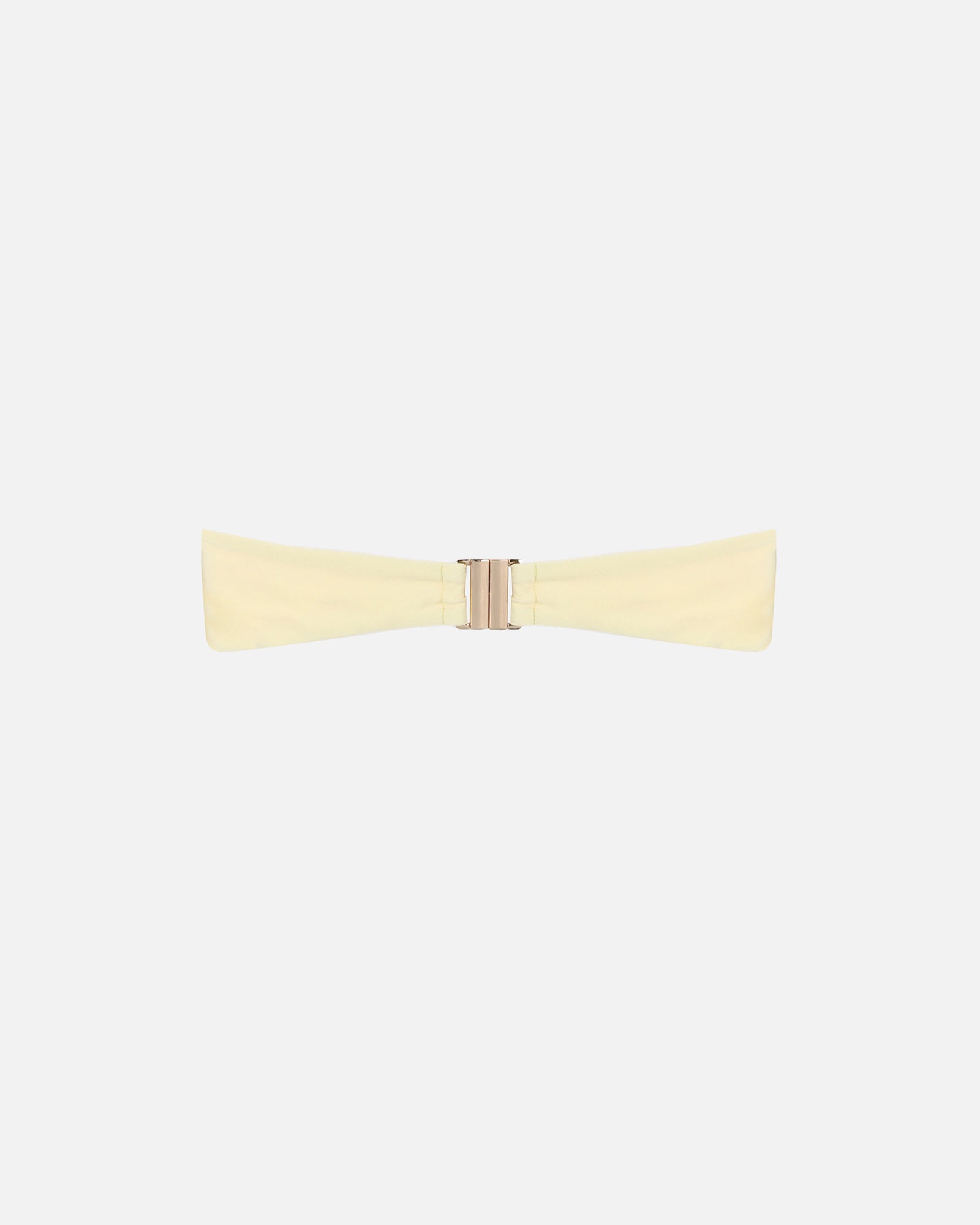 Amorina Butter Yellow Knot Detail Bikini Top | SIMMI London