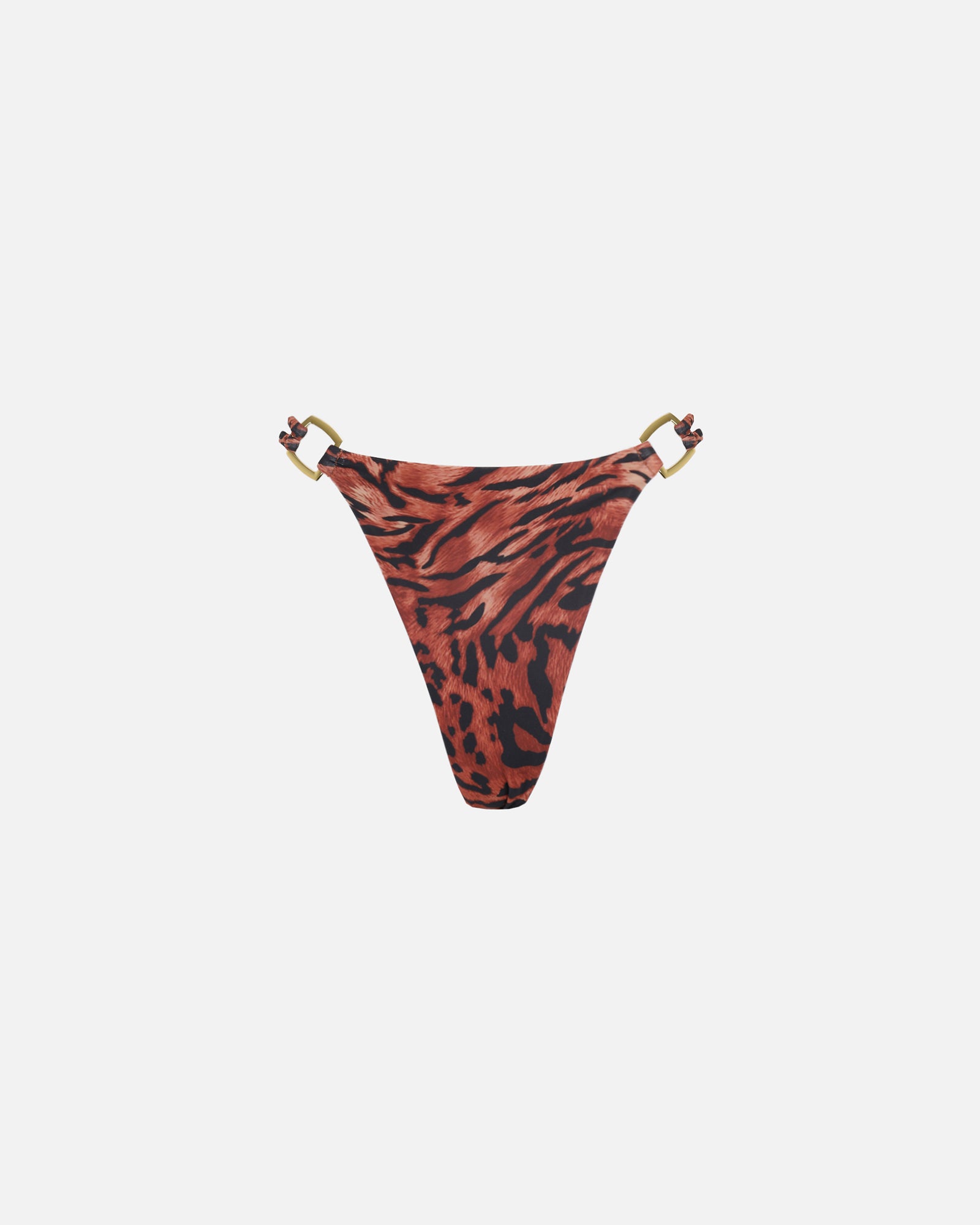 Fia Leopard Print Trim Bikini Bottoms