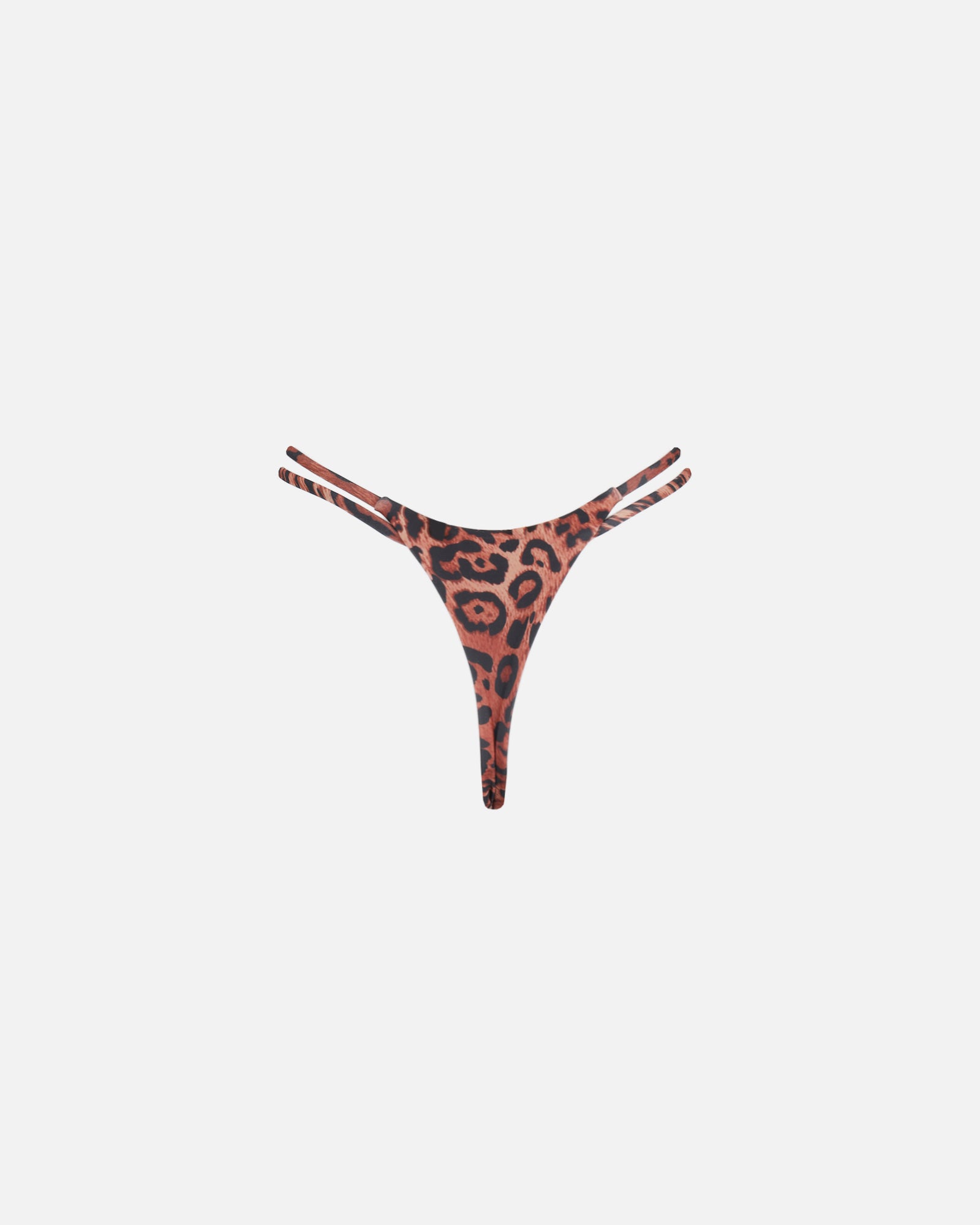 Fia Leopard Print Trim Bikini Bottoms