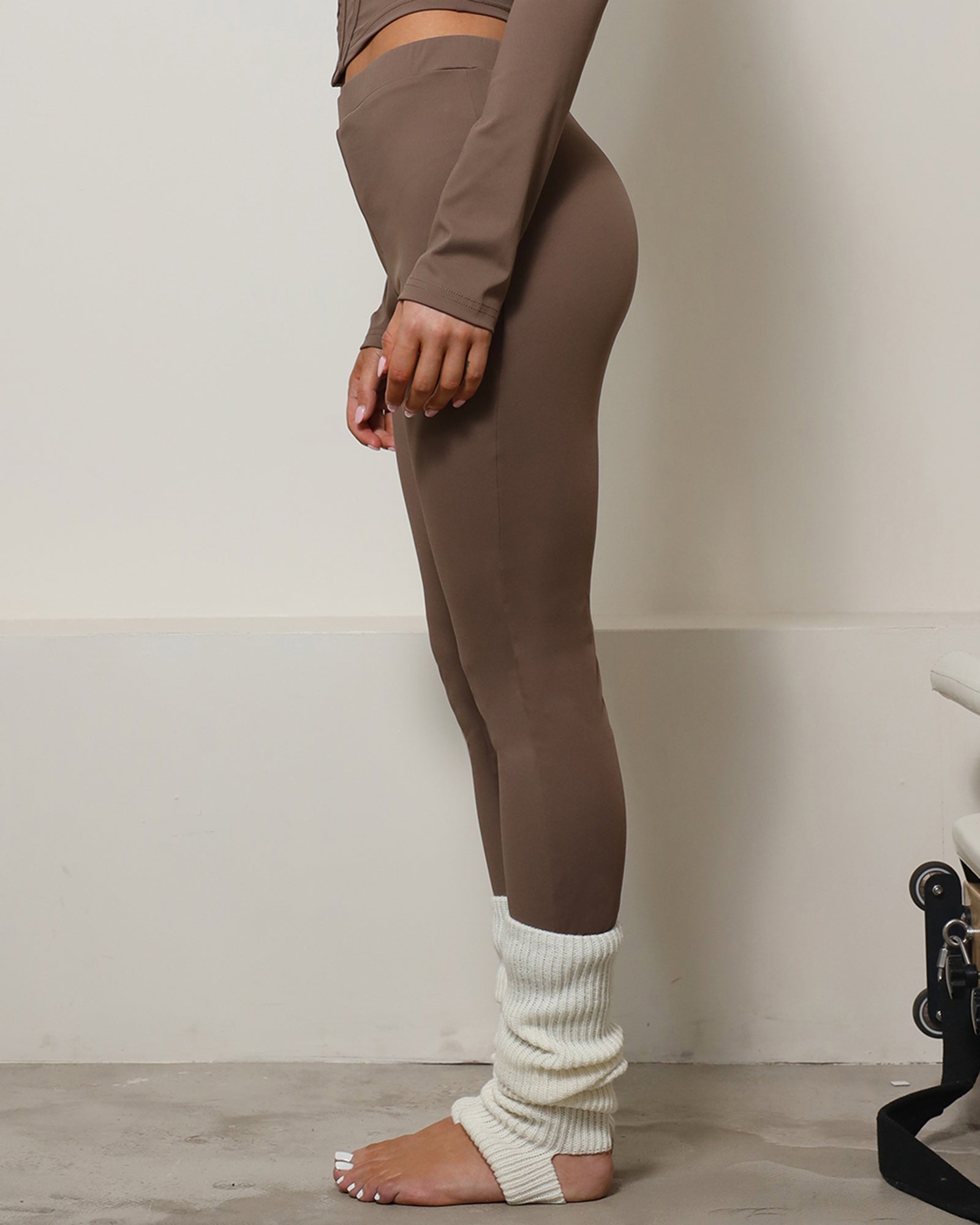 Willow Chocolate Sculpt Leggings | SIMMI London