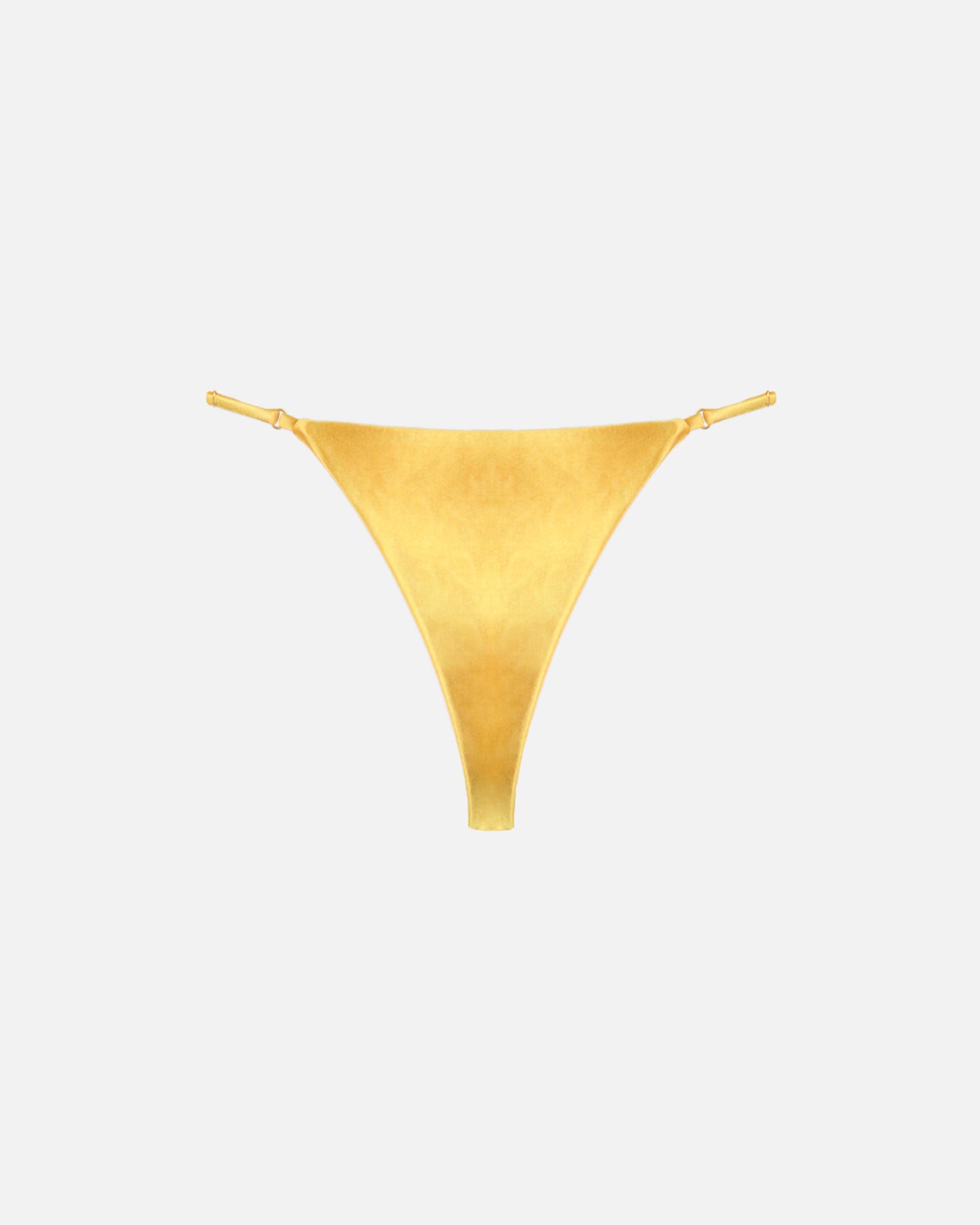 Sari Yellow Satin Adjusatable Bikini Bottoms | SIMMI London