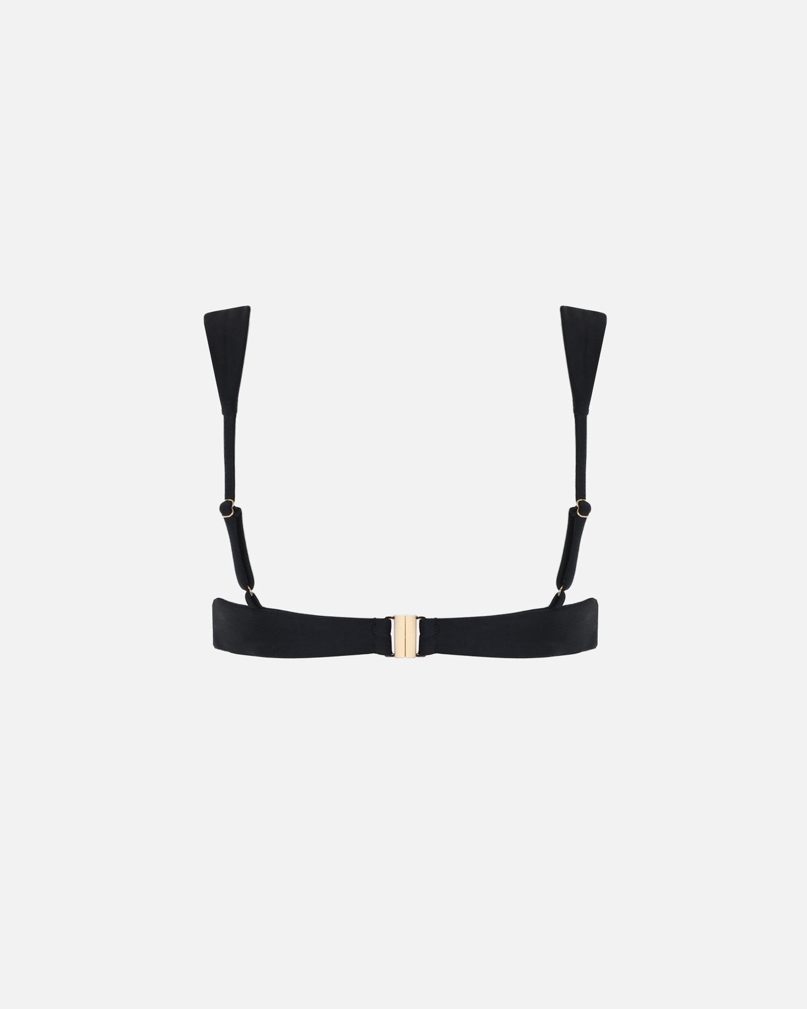 Lolita Gold Hardware Black Bikini Top | SIMMI London