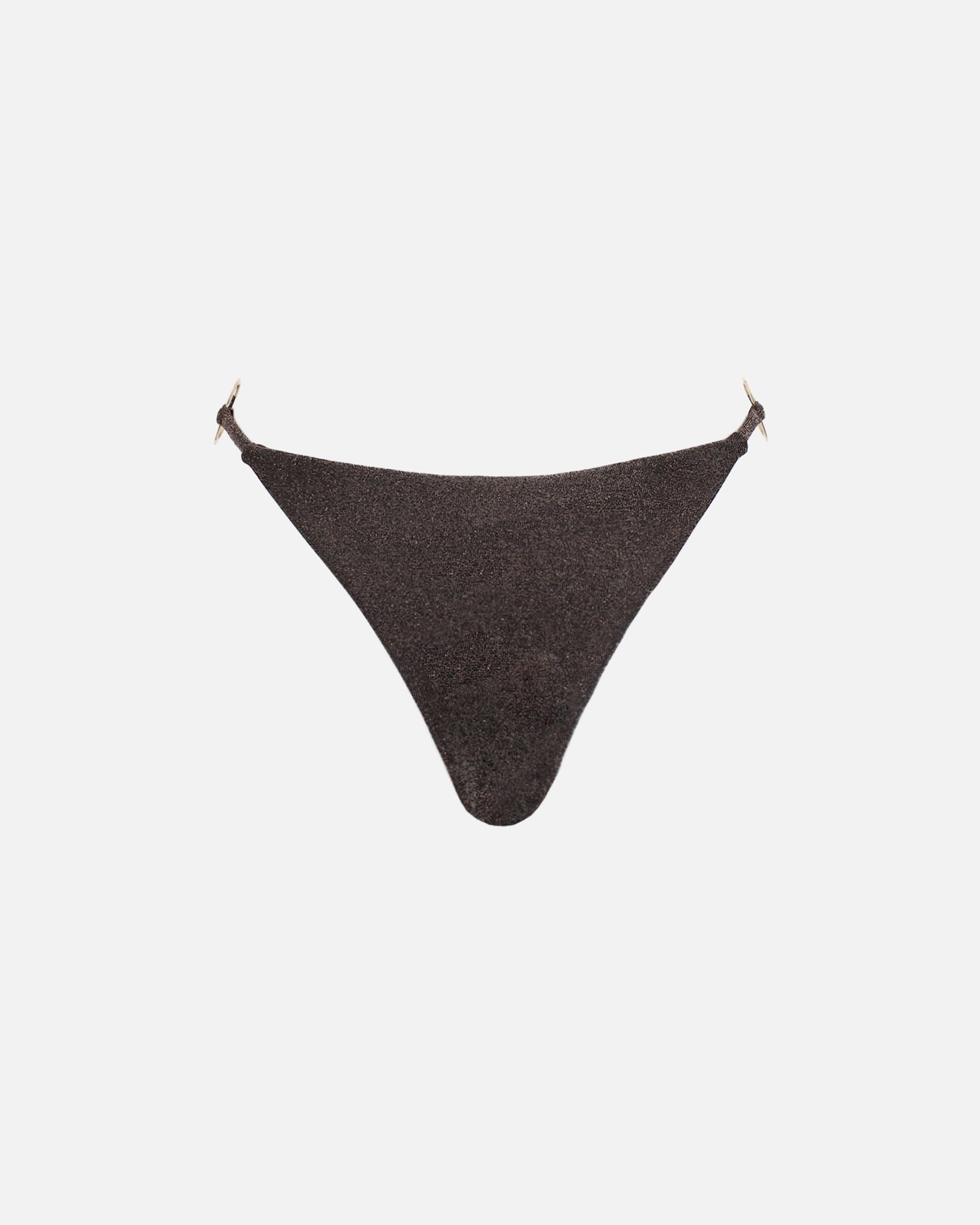 Mali Brown Lurex Bikini Bottoms | SIMMI London