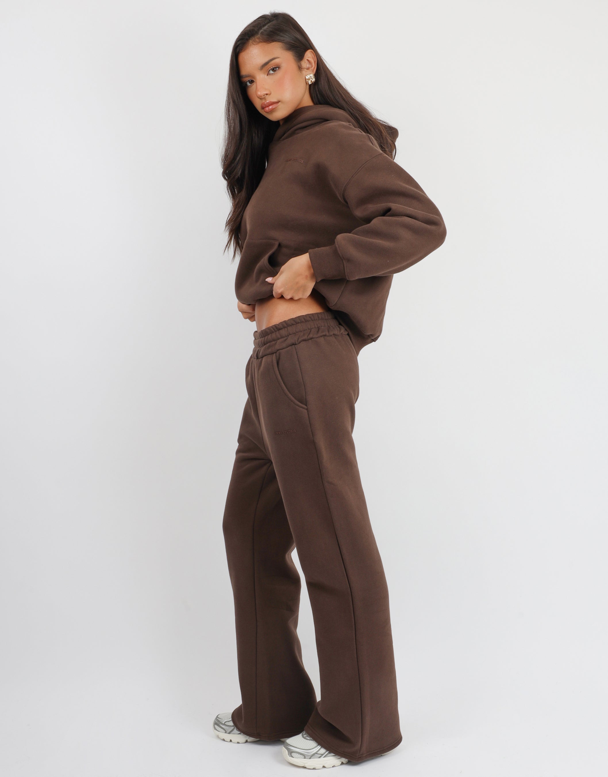 Maeve Essentials Hoodie in Chestnut | SIMMI London