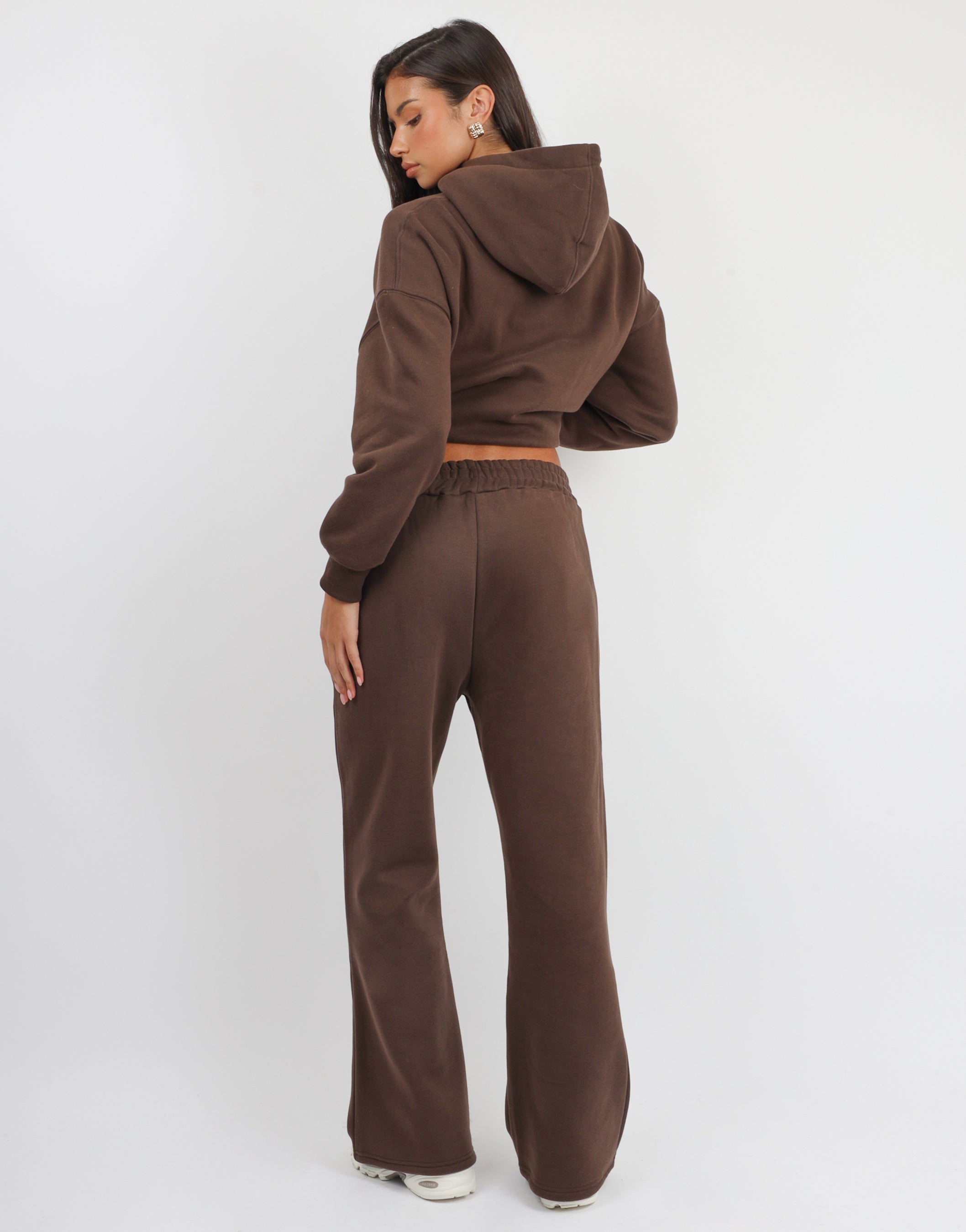 Maeve Essentials Hoodie in Chestnut | SIMMI London