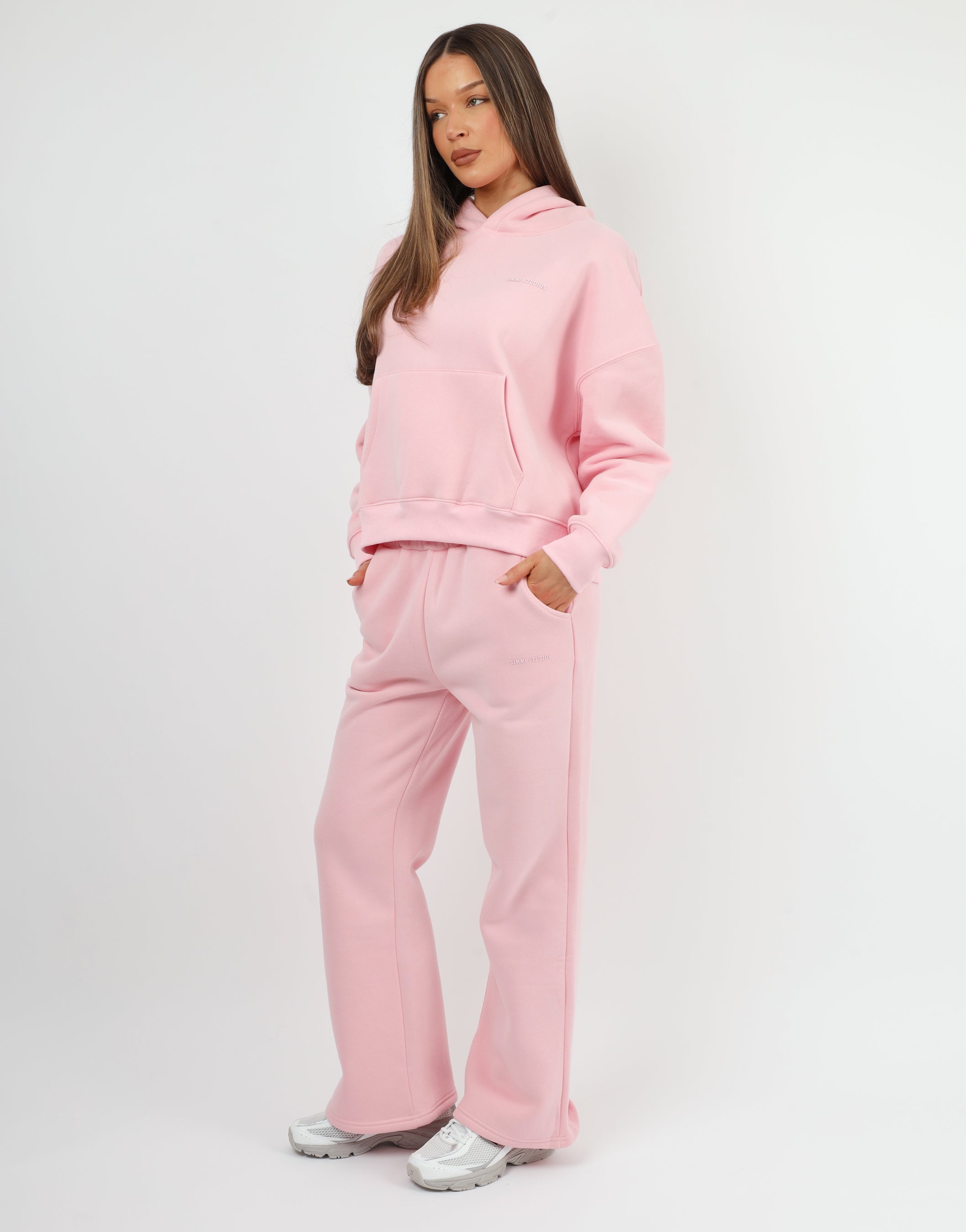 Maisy Simmi Studios Essentials Hoodie In Pink | SIMMI London