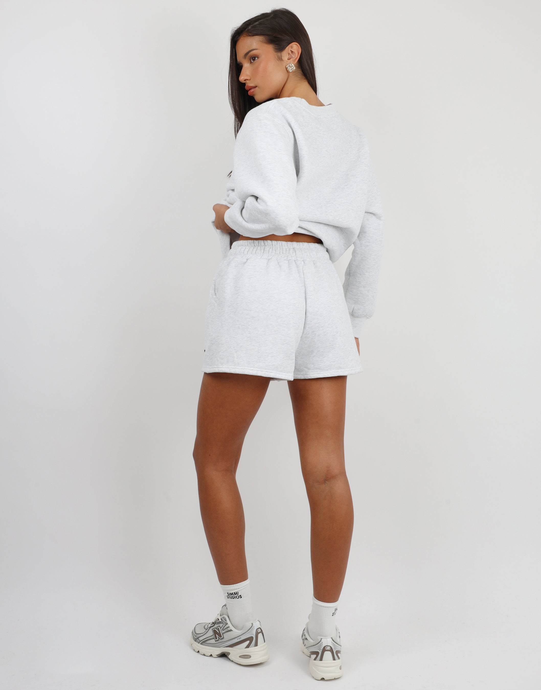 Winslow Essentials Shorts in Pebble Grey | SIMMI London