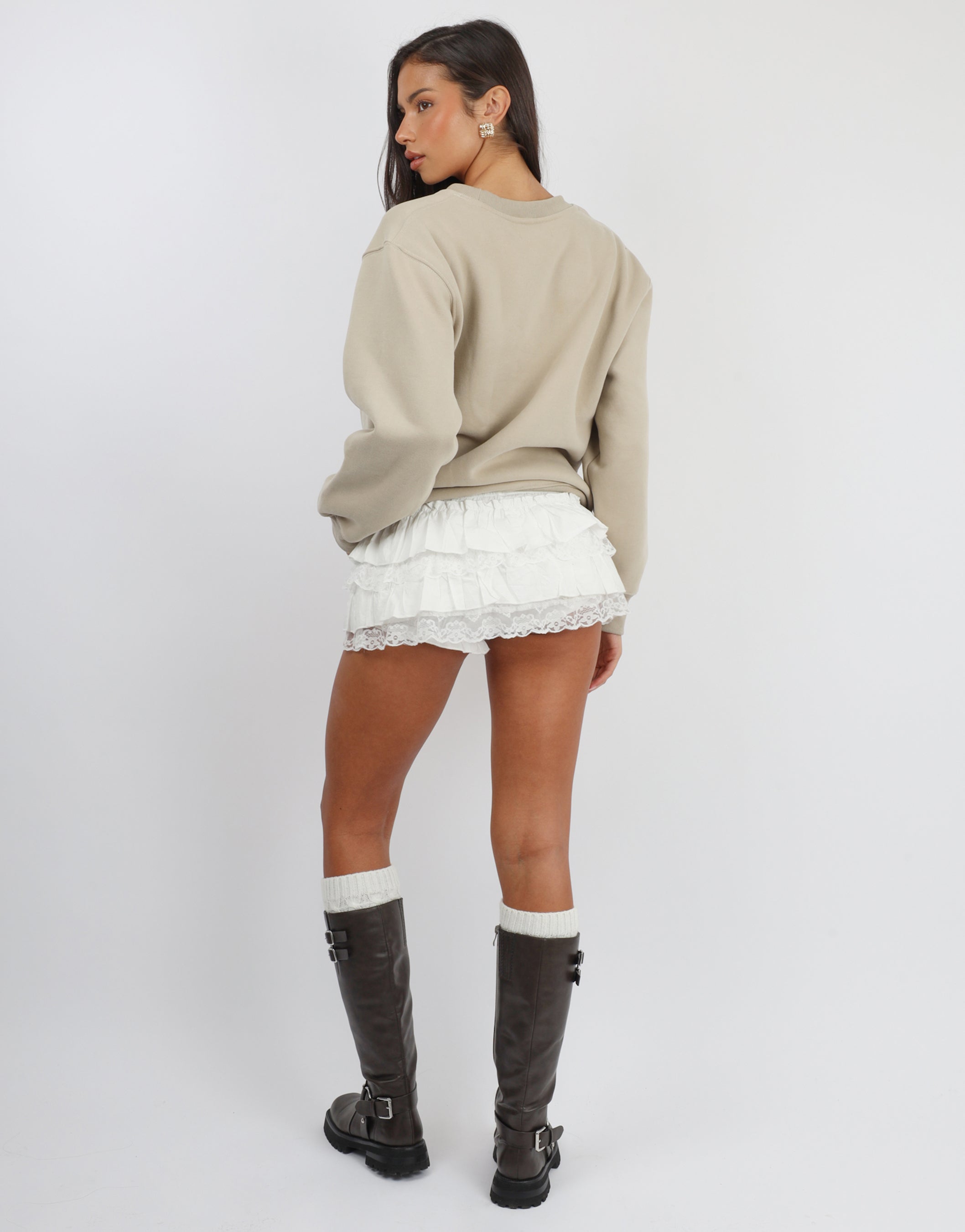 Ashby Athletics Sweatshirt in Cashew | SIMMI London