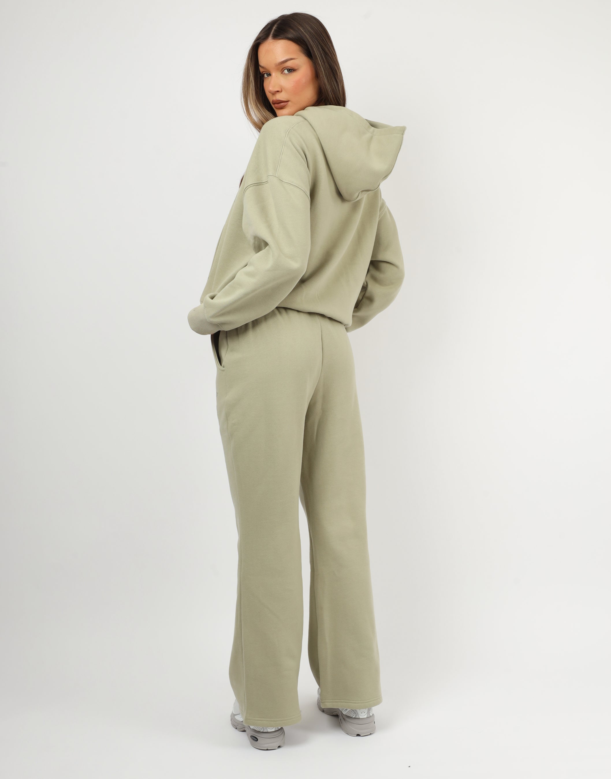 Mykonos Simmi Studios SL Sport Oversized Hoodie n Sage | SIMMI London
