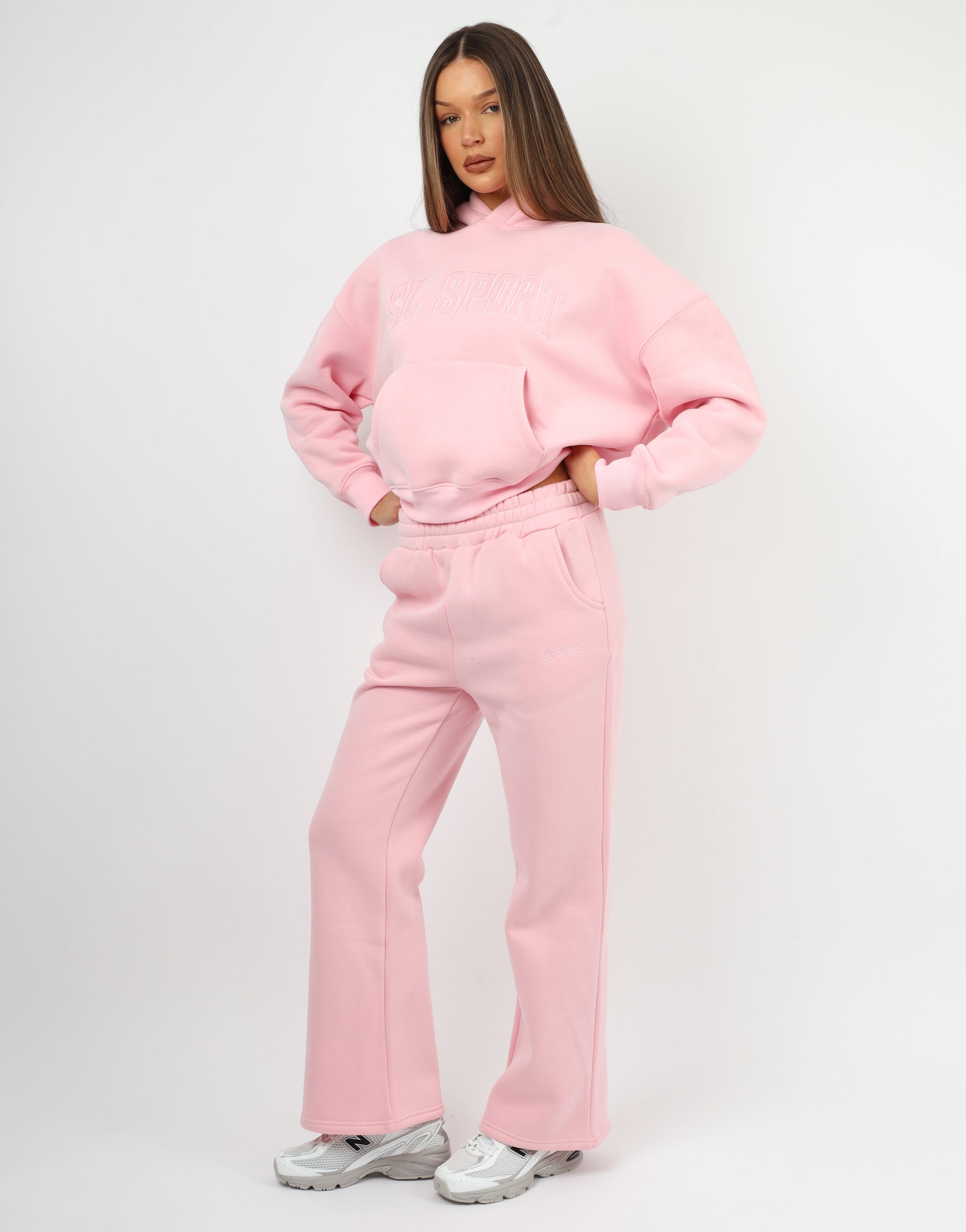 Myla Simmi Studios SL Sport Flared Joggers In Pink | SIMMI London