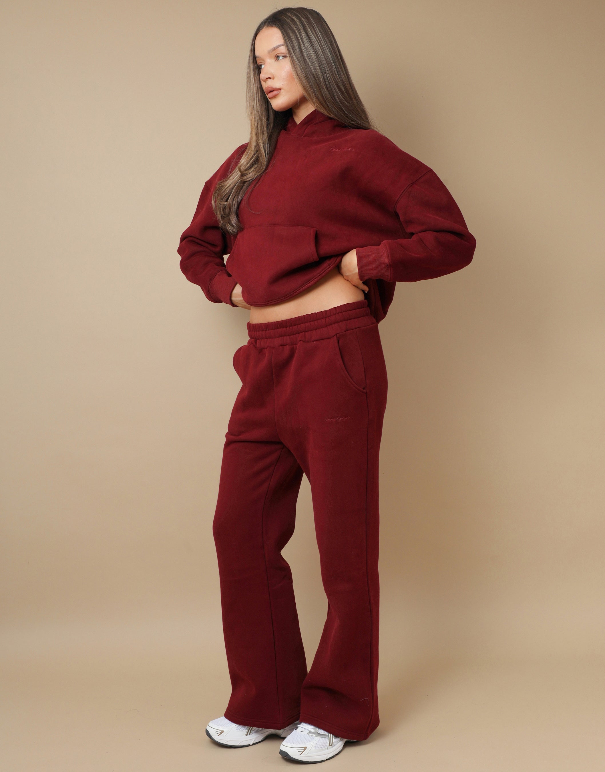 Ava Simmi Studios Hoodie in Burgundy | SIMMI London