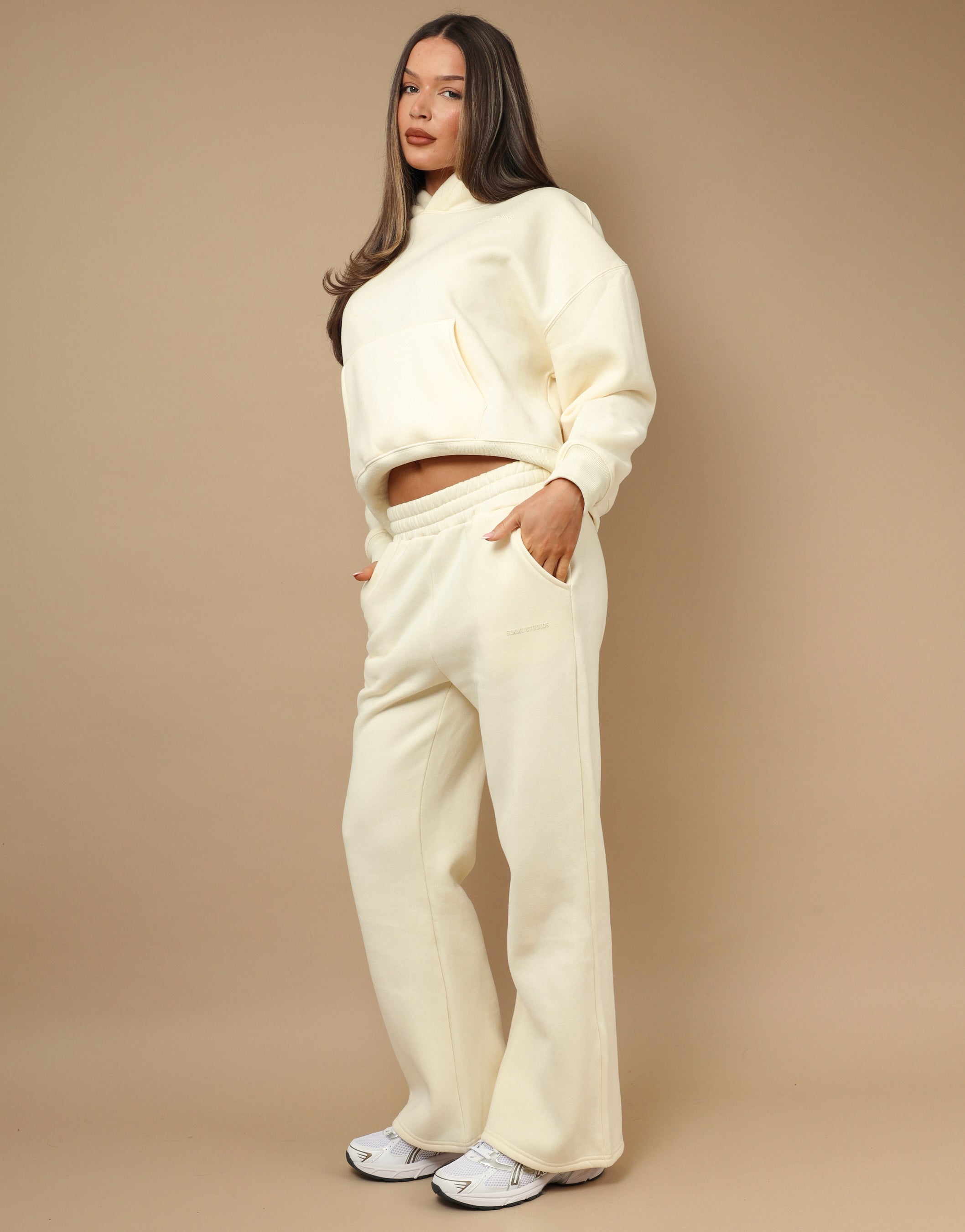 Maeve Simmi Studios Hoodie in Cream | SIMMI London