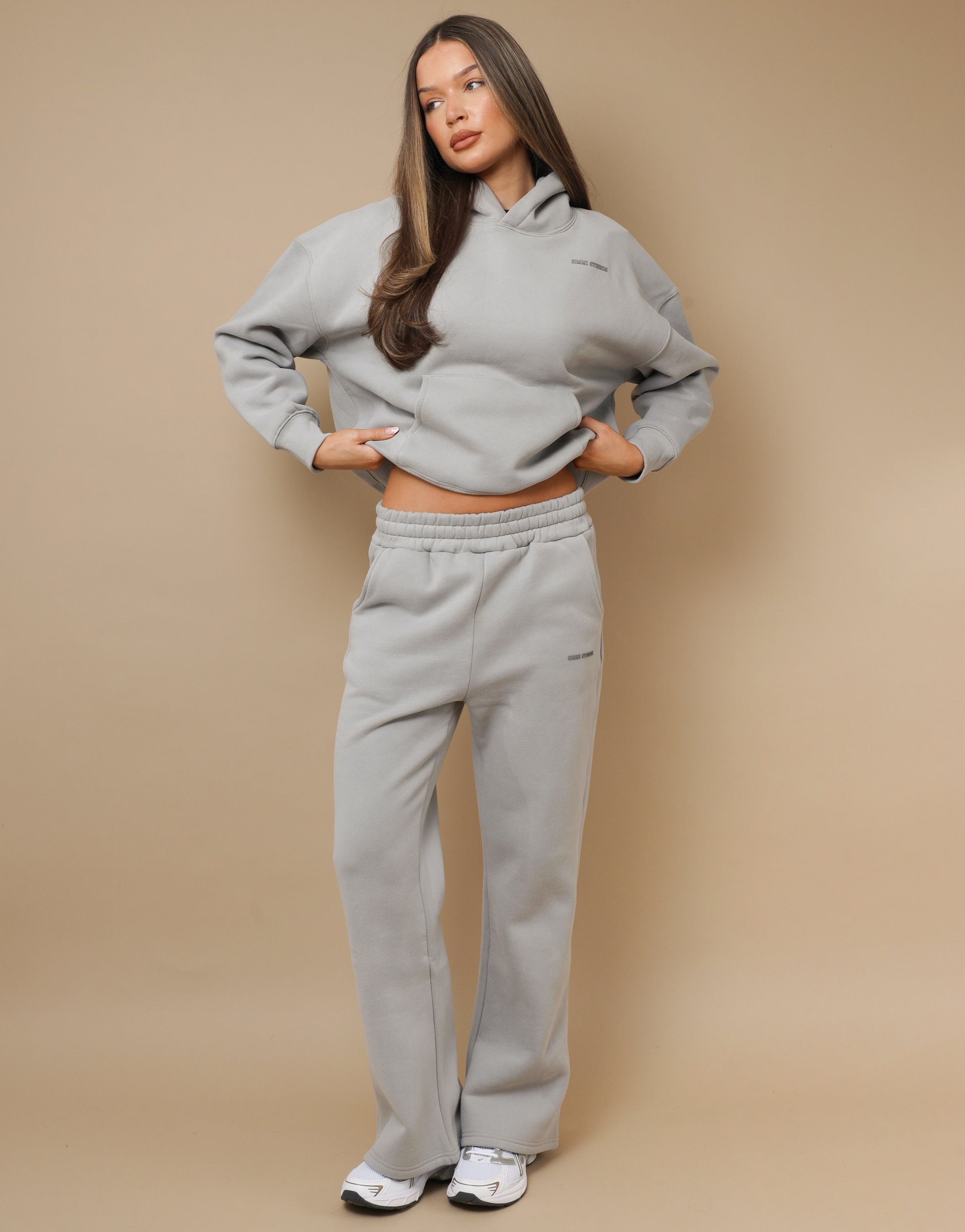 Colby essentials joggers in light grey | SIMMI London